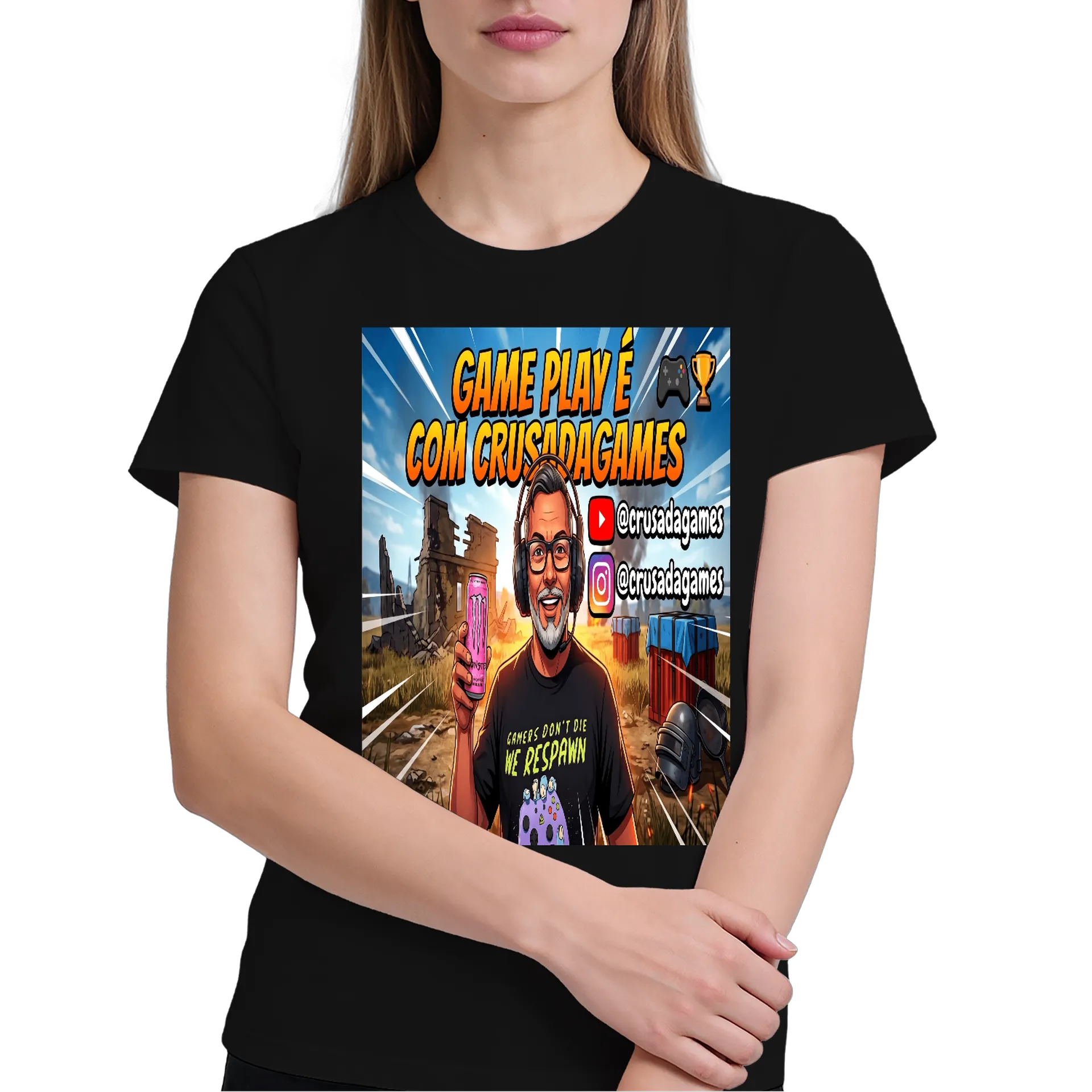 Camiseta personalizada de Crusadagames  — imagem 3 de 6