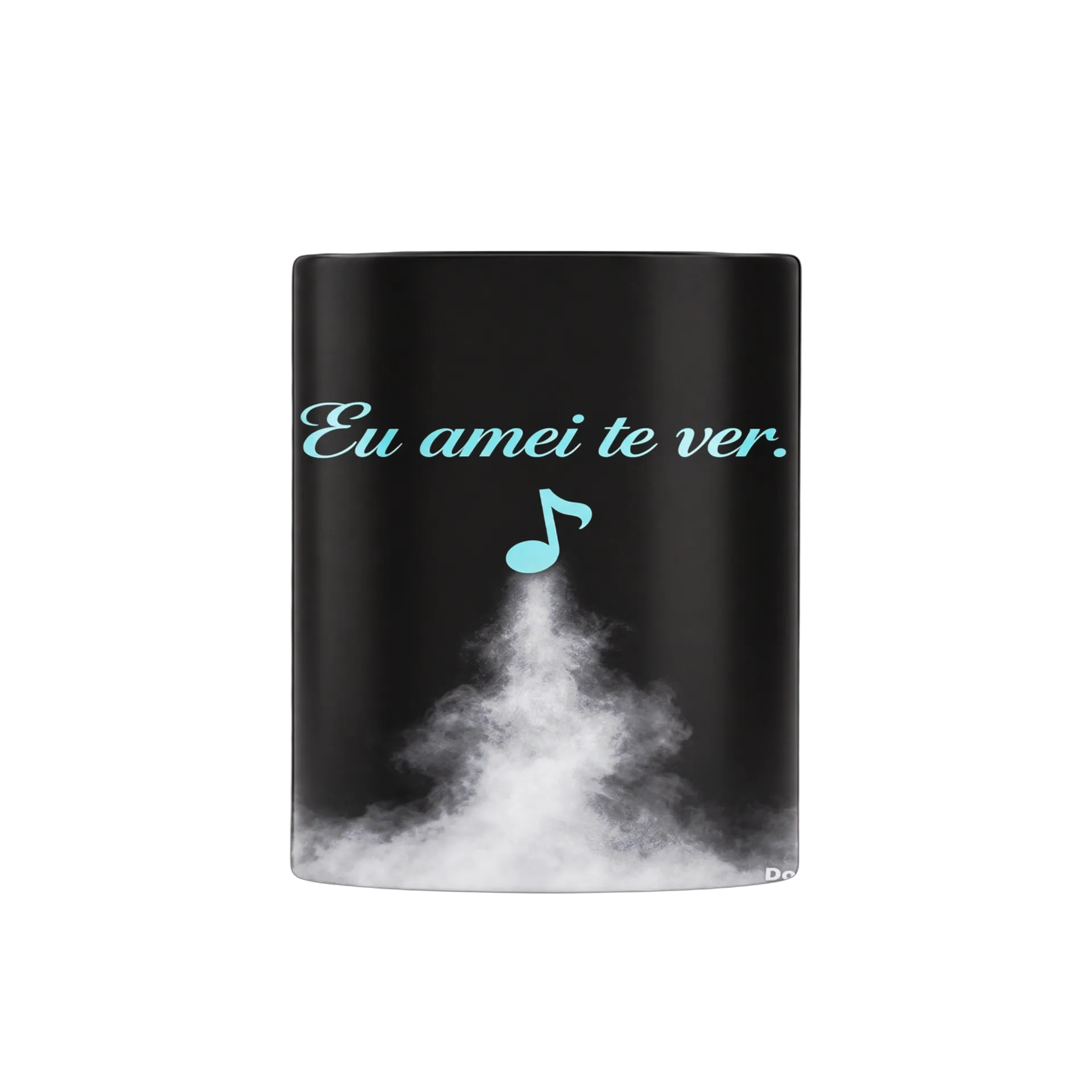 Caneca Porcelana Canto Musical Colar Azul 325ml - Imagem 3