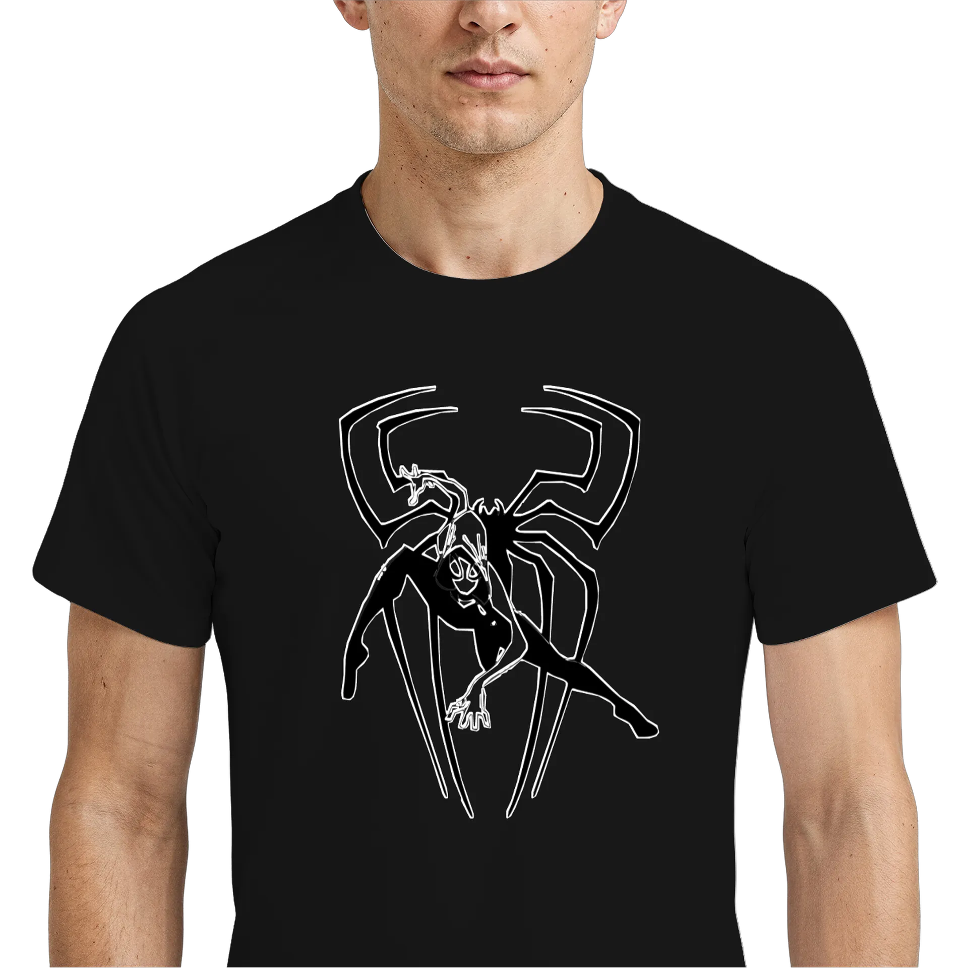 Camiseta Dry Fit Aranha Estilo Cartoon 100% Algodão - Imagem 4