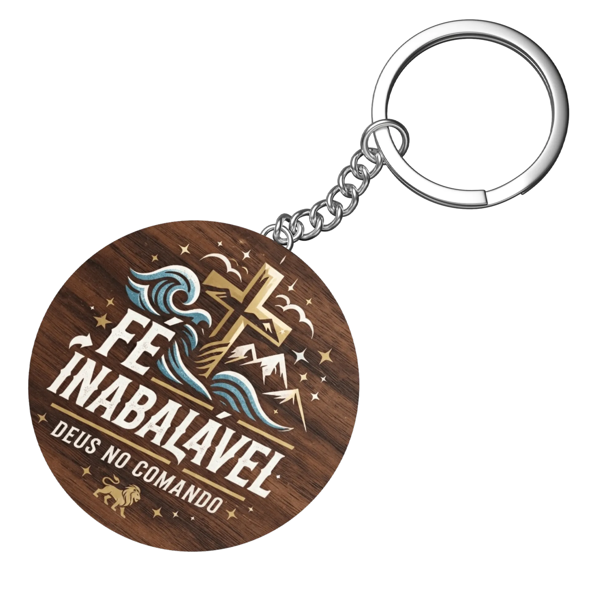 Chaveiro personalizado Fé inabalável - Imagem 3
