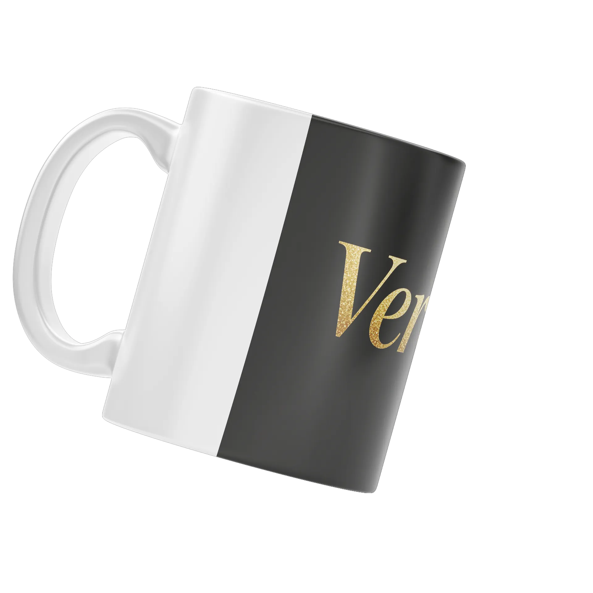 Caneca Ouro Verso Estampa Ouro Glitter 325ml - Imagem 3