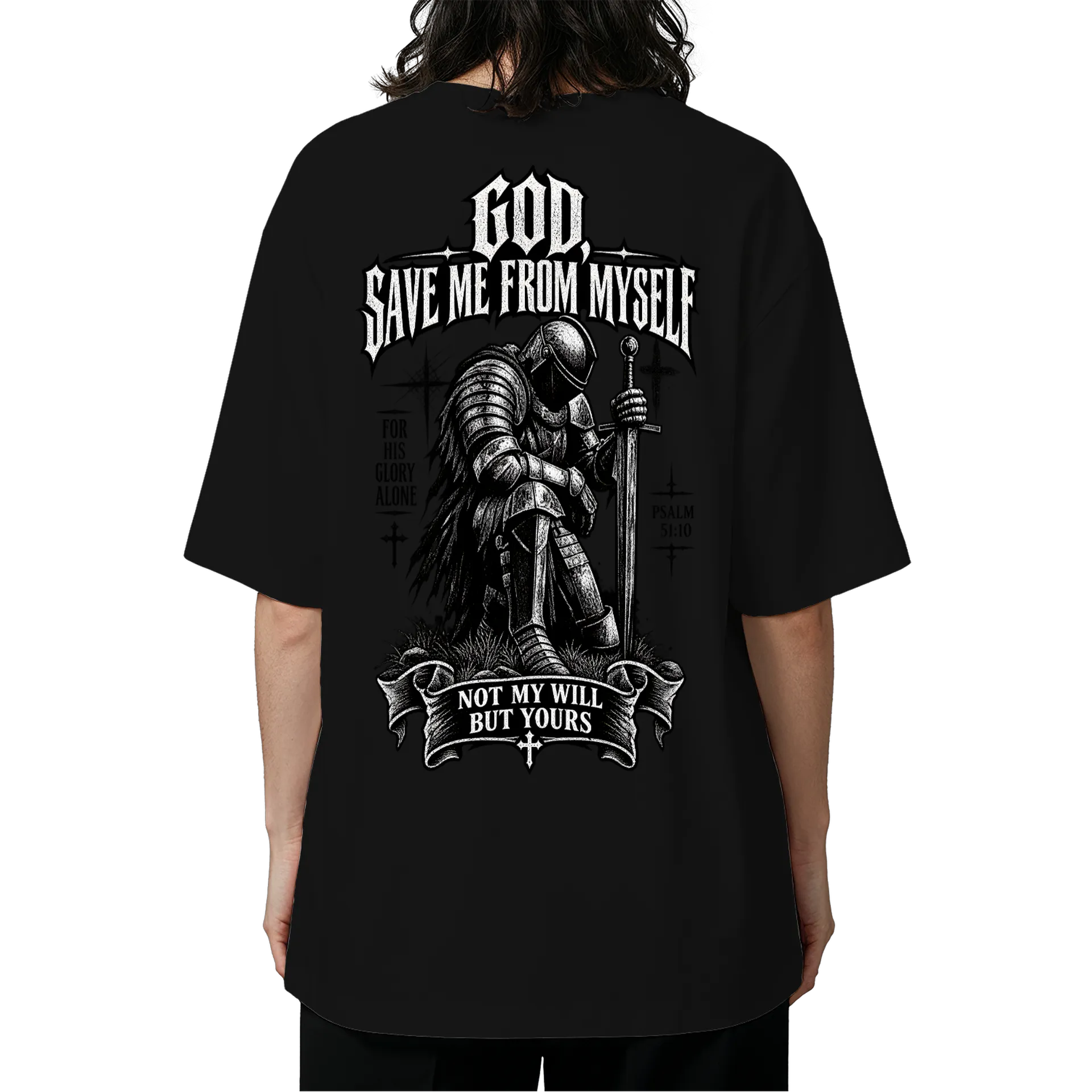 Camiseta Oversized Cavaleiro Medieval - Imagem 4