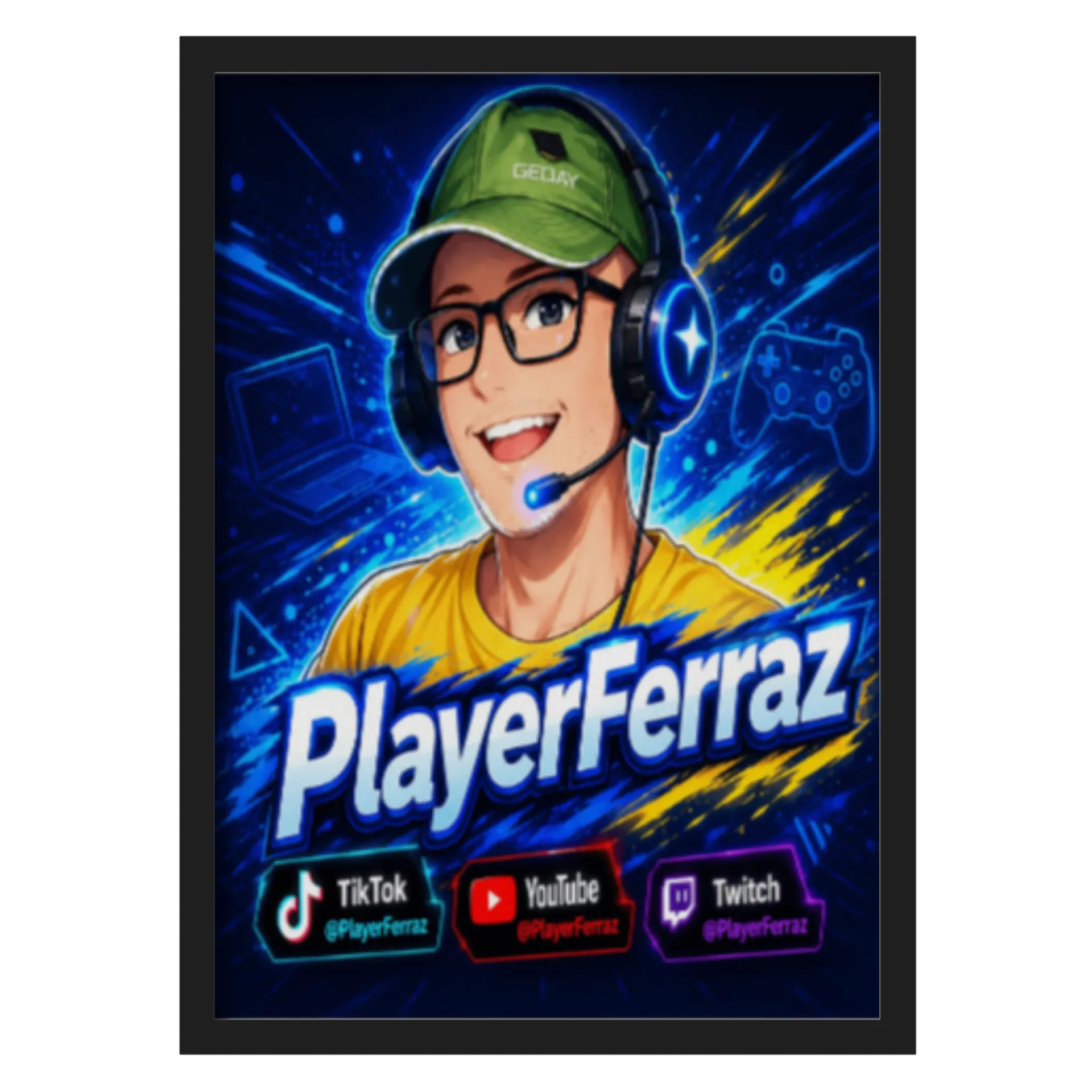 Poster A3 PlayerFerraz Channel de PlayerFerraz