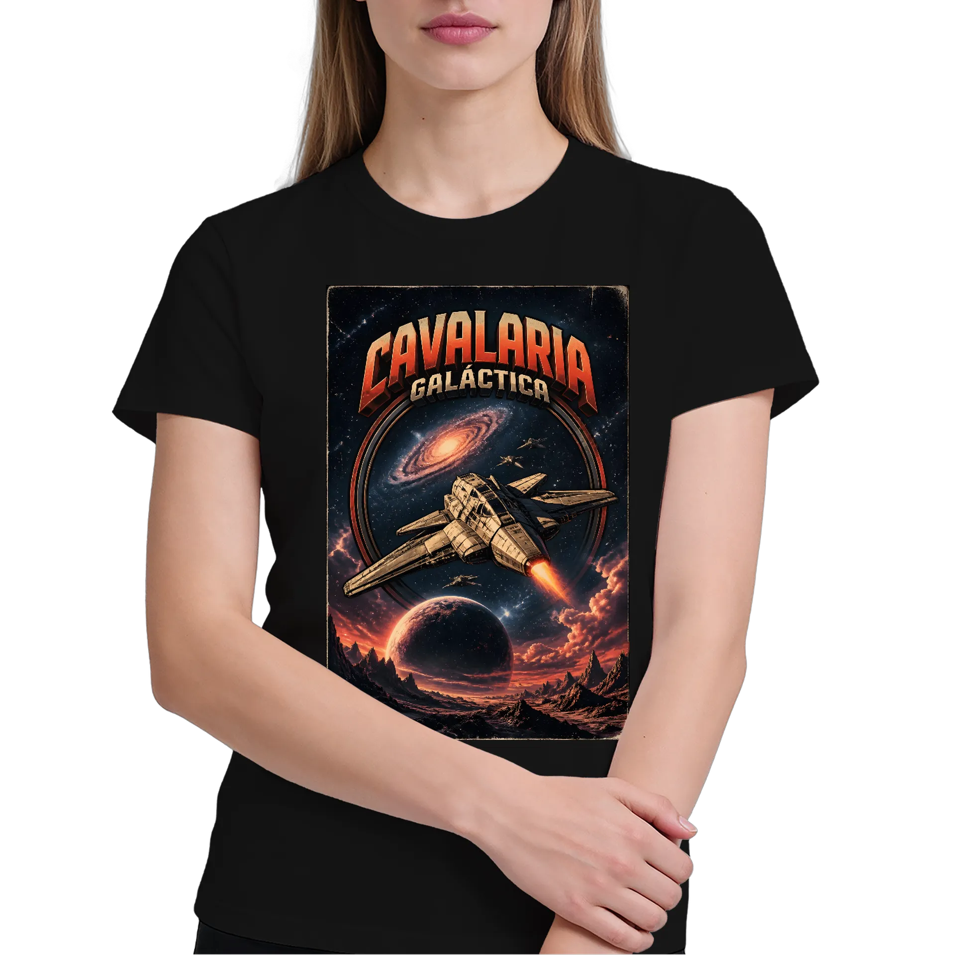 Camiseta Cavalaria Galáctica_v1 de Construindo Novo Humano — imagem 3 de 6