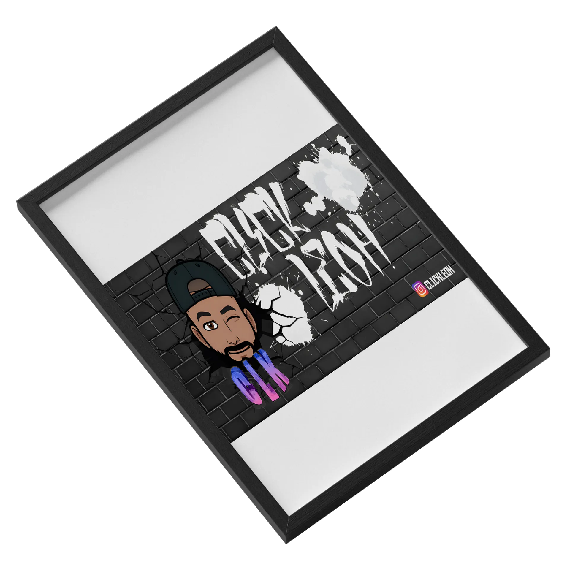 Quadro A3 personalizado Com Vidro de clickleoh — imagem 2 de 3