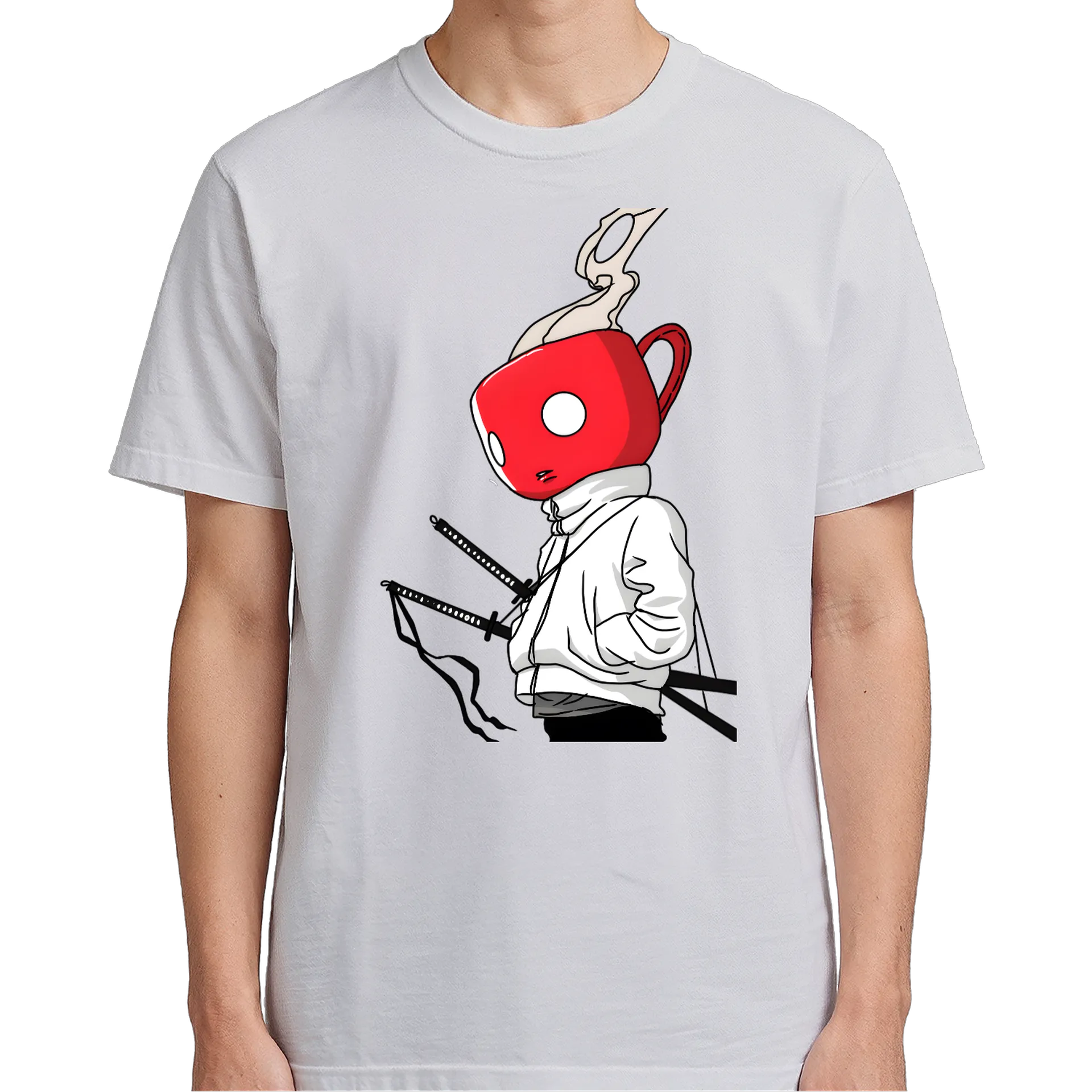 Camiseta Ilustração Mascote Vermelho 100% Algodão - Imagem 3