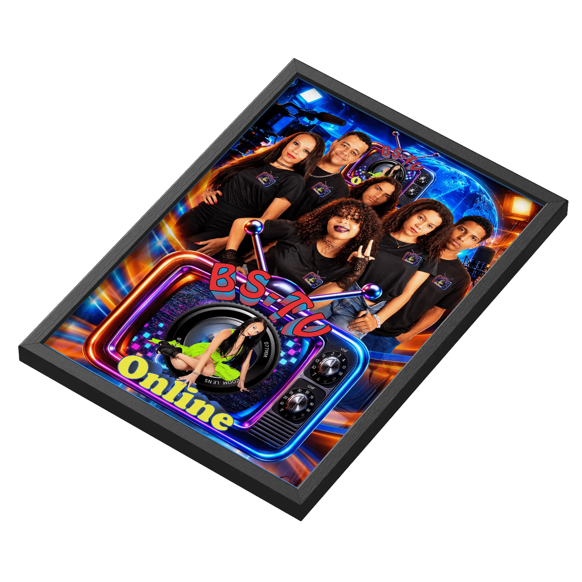 Quadro Turma BS-TV Com Vidro - Imagem 3