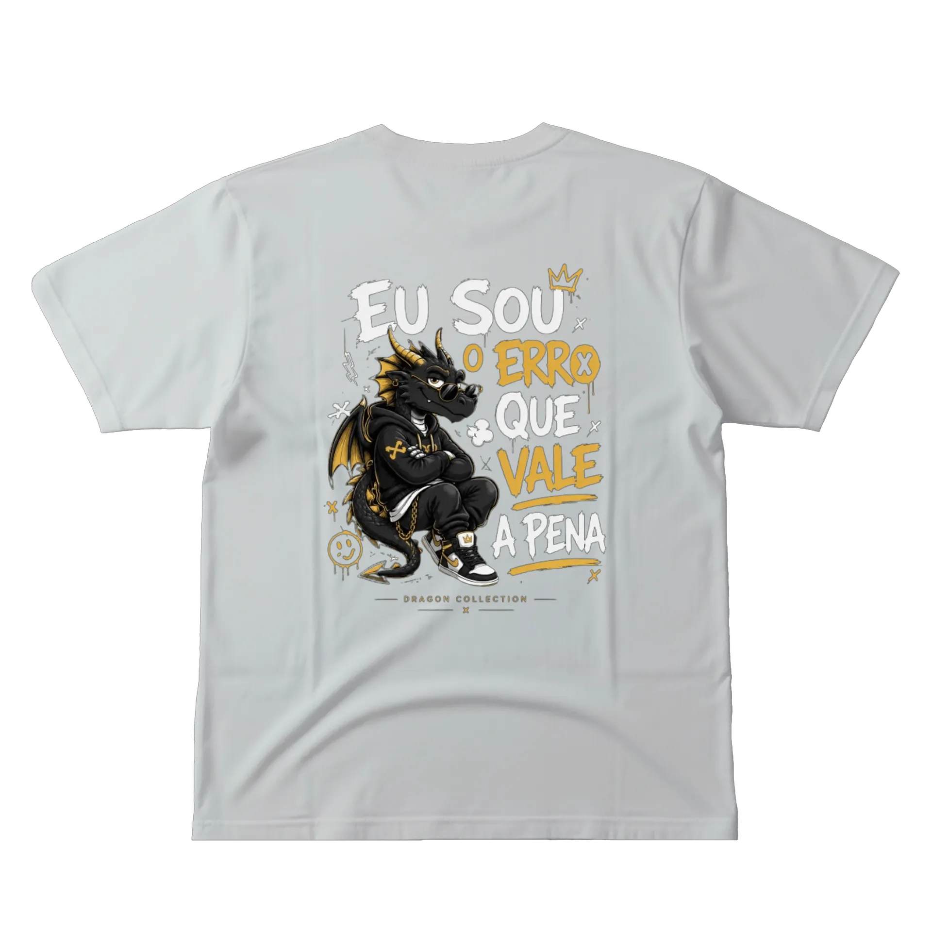 Camiseta Dragão Estilizado 100% Algodão - Imagem 3