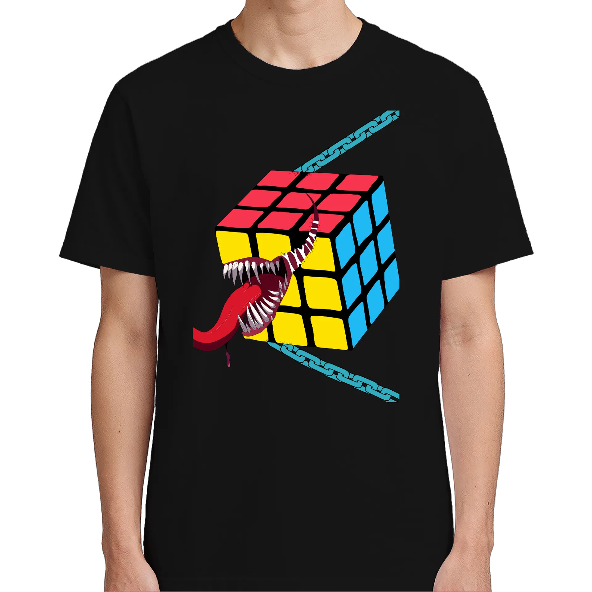 Camiseta Cubo Mágico Monstruoso 100% Algodão - Imagem 5