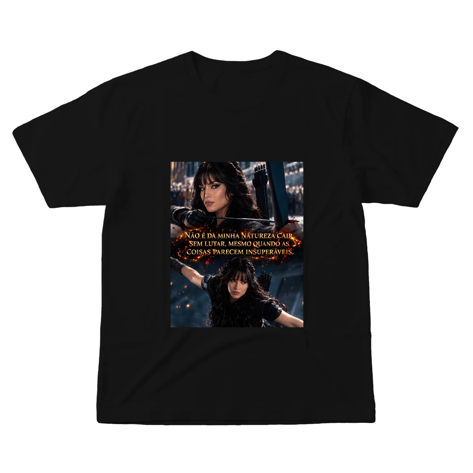 Camiseta Arqueira com Frase Motivacional 100% Algodão - Imagem 1