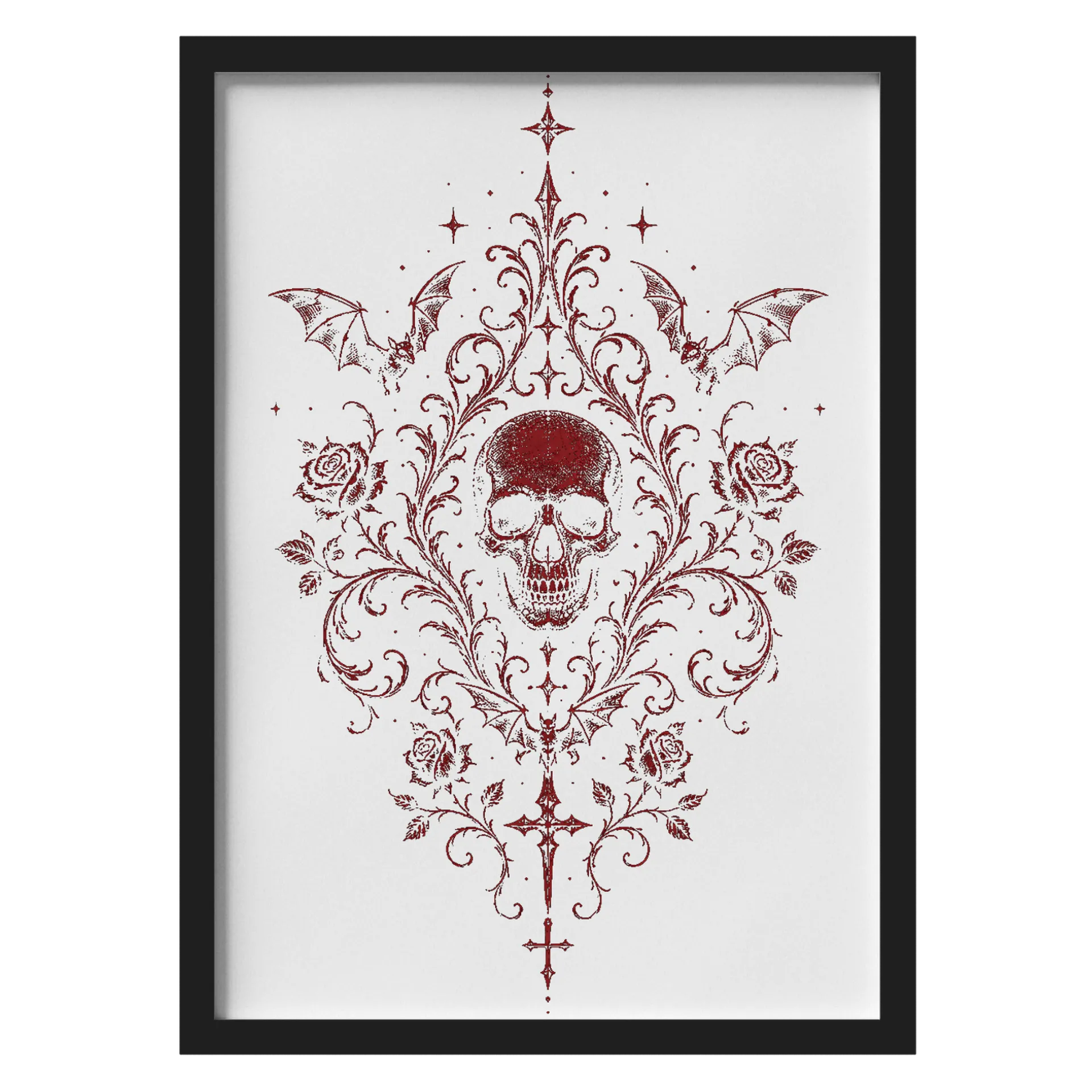 Quadro White Skull de Abby — imagem 1 de 3