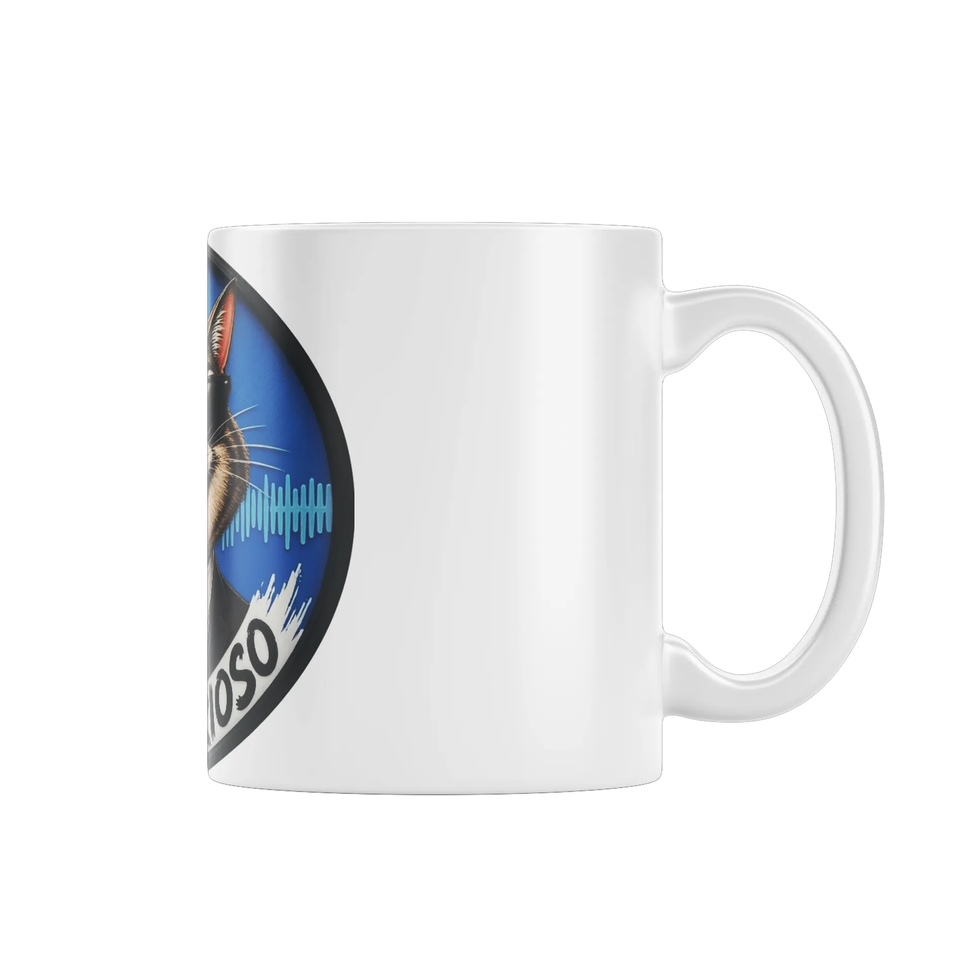 Caneca personalizada de Gato Curioso  — imagem 1 de 4