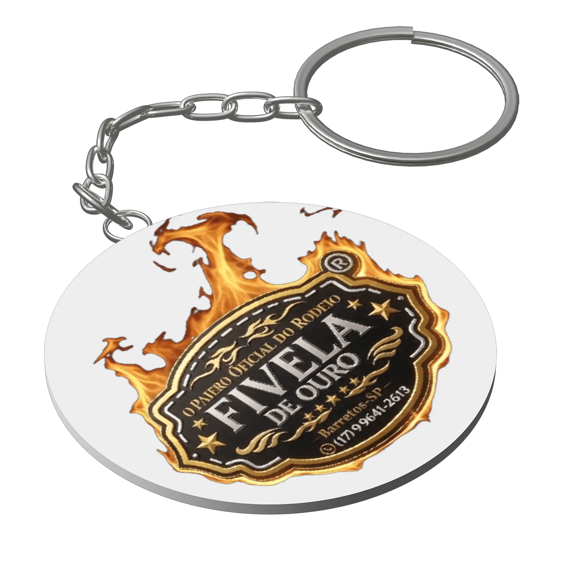 Chaveiro personalizado - Fivela de Ouro - Imagem 1