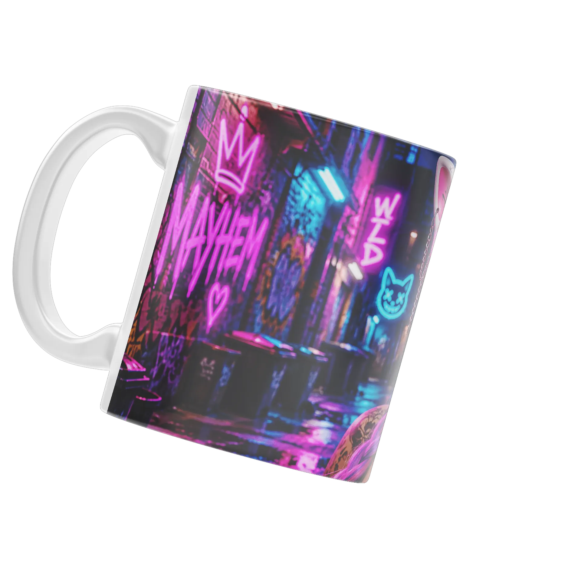 Caneca Máscara de Gato Mayhem Wild 325ml - Imagem 3