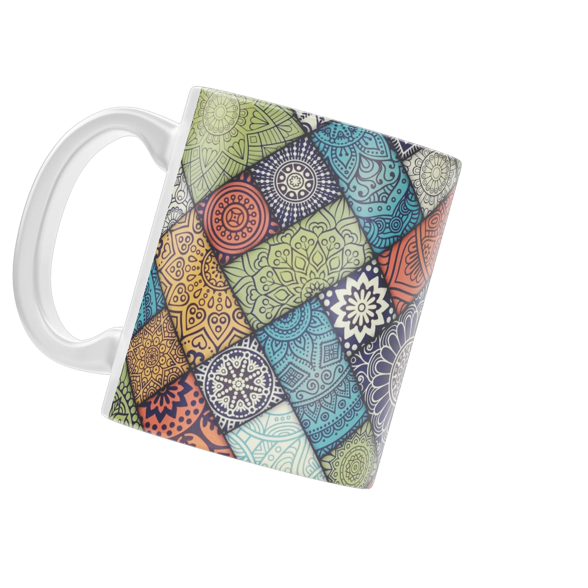 Caneca Estampa Mandala Colorida 325ml - Imagem 3