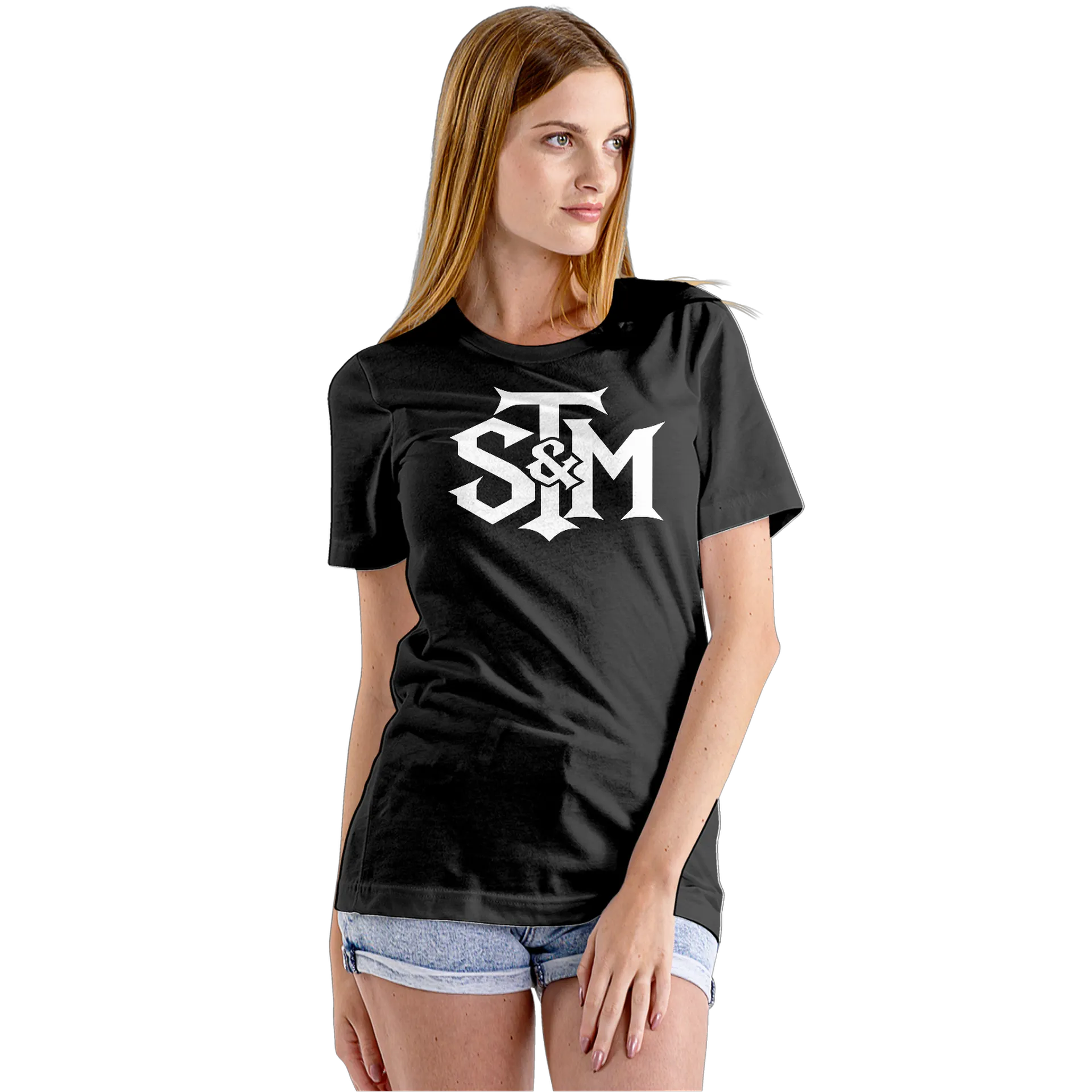 Camiseta Babylook Estampa Tipográfica STM Preto 100% Algodão - Imagem 5