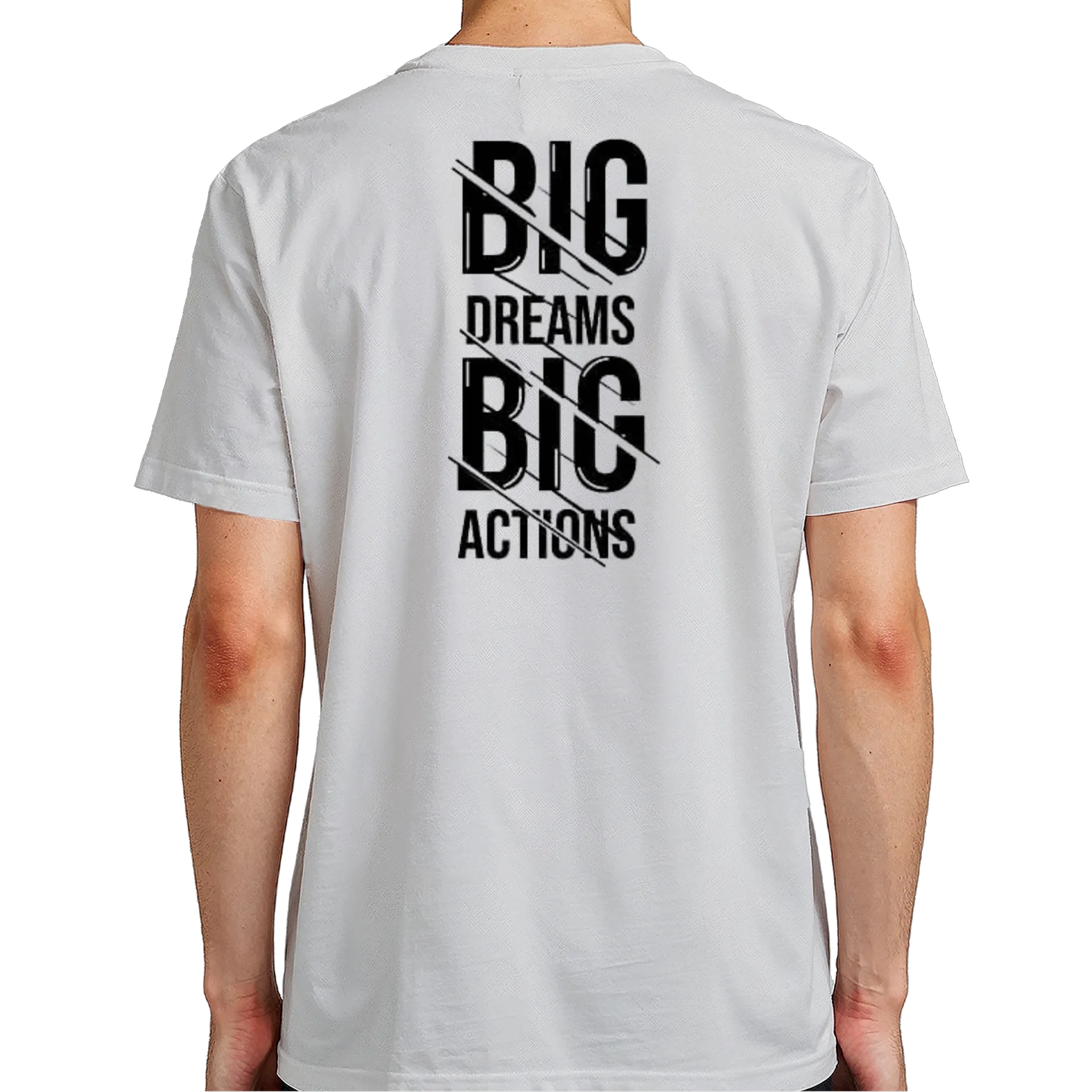 Camiseta Estampa Tipográfica Big Dreams 100% Algodão - Imagem 7
