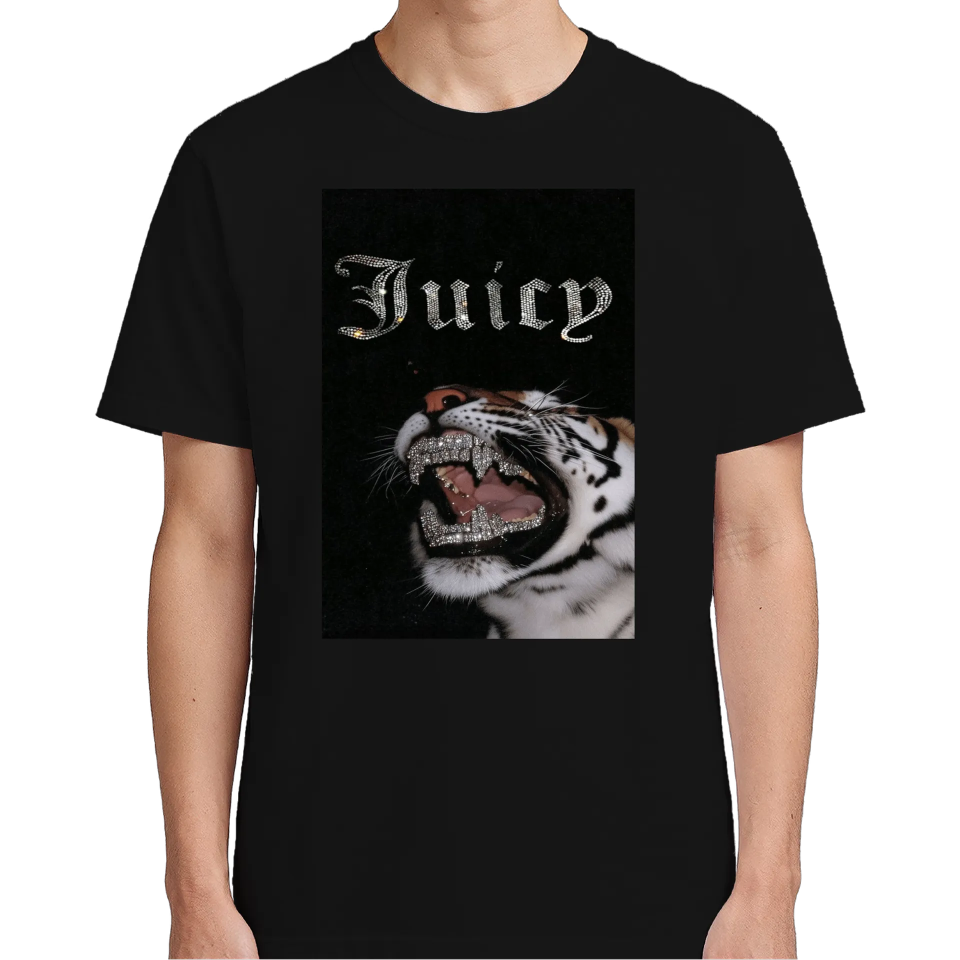 Camiseta Tigre Dente de Ouro 100% Algodão - Imagem 5