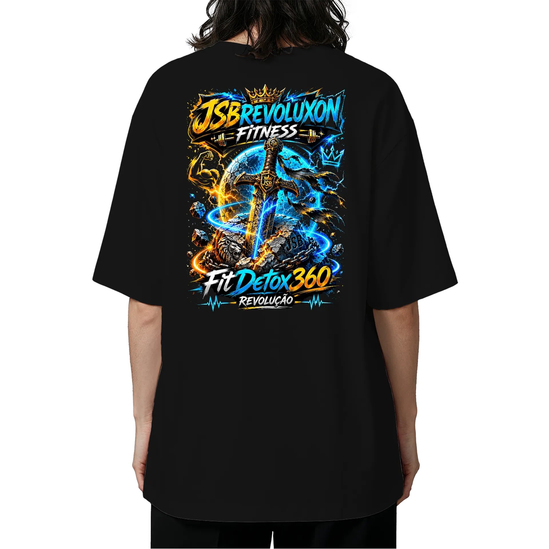 Camiseta Oversized jsbrevoluxon Street Iron - Imagem 5
