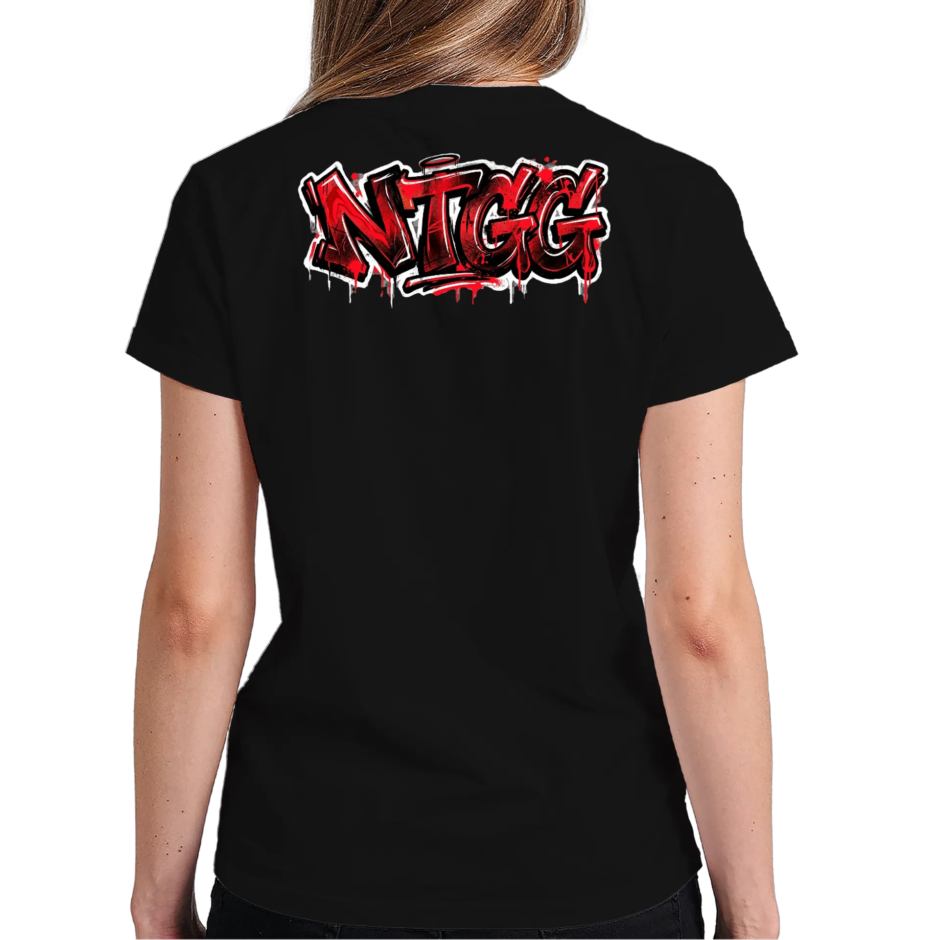 Camiseta New Team Graffiti Vermelho 100% Algodão - Imagem 6