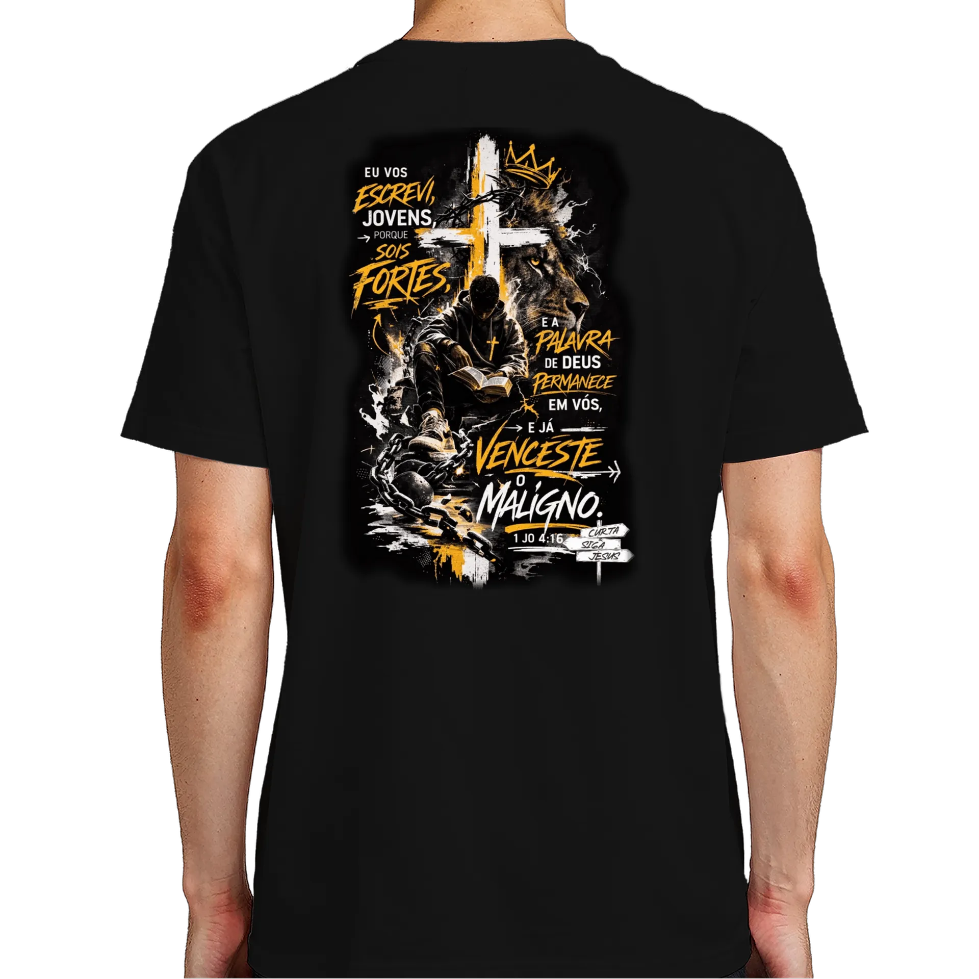 Camiseta Blessed Arcanjo Personalizada 100% Algodão - Imagem 7