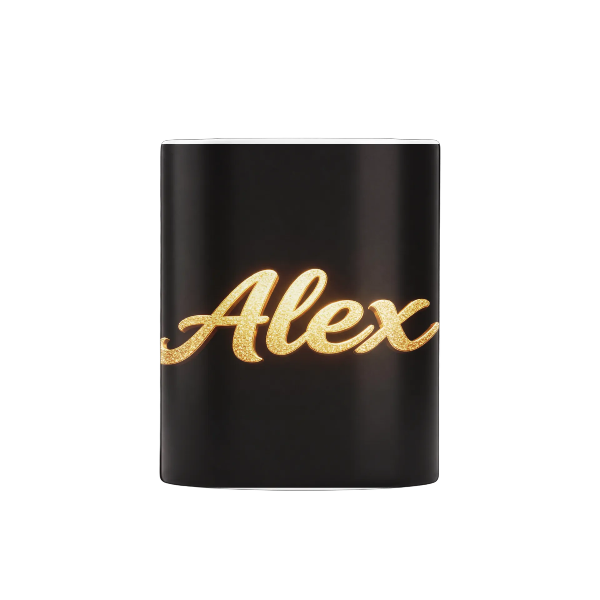 Caneca Personalizada Alex Gold Estampa Letra Ouro 325ml - Imagem 1