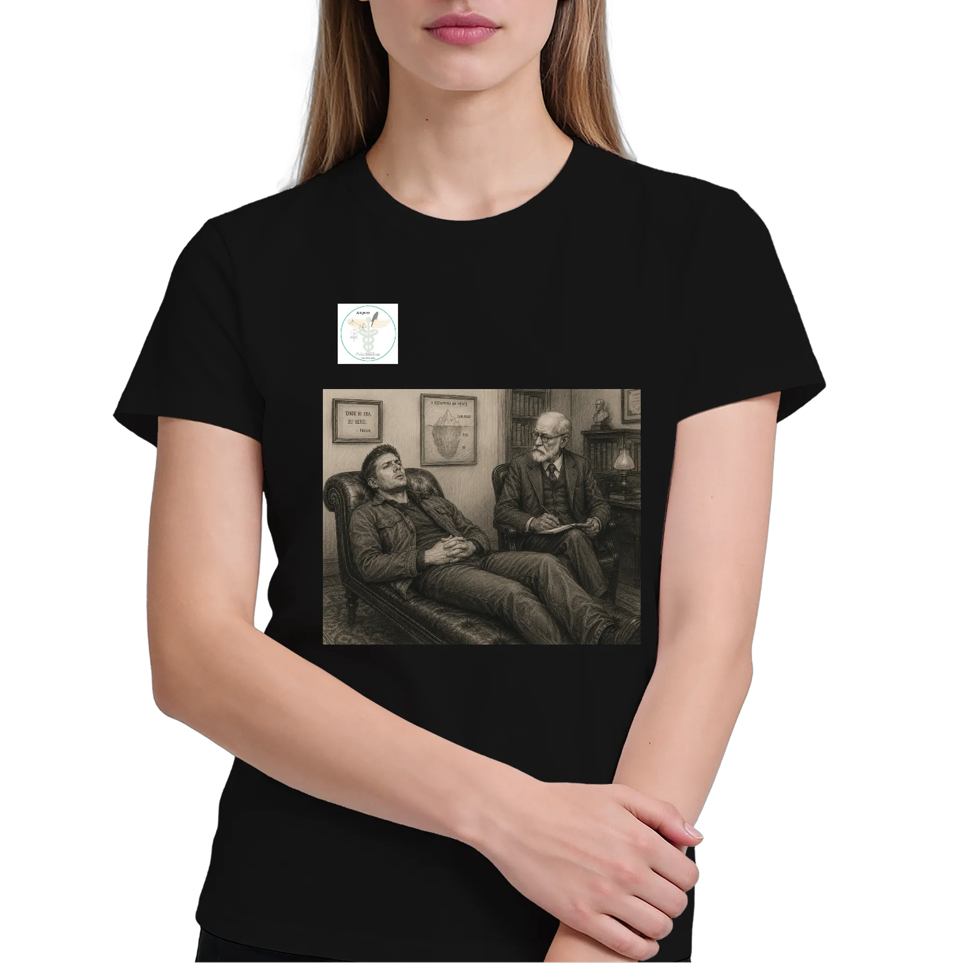 Camiseta Estampa Psicologia Freud 100% Algodão - Imagem 4