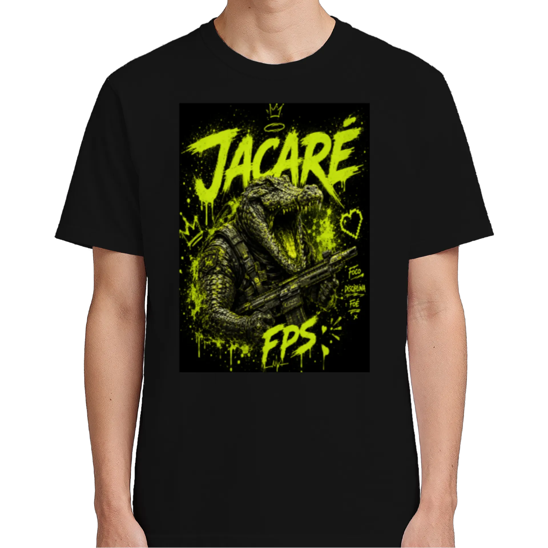 Camiseta Personalizada Preto 100% Algodão - Imagem 5