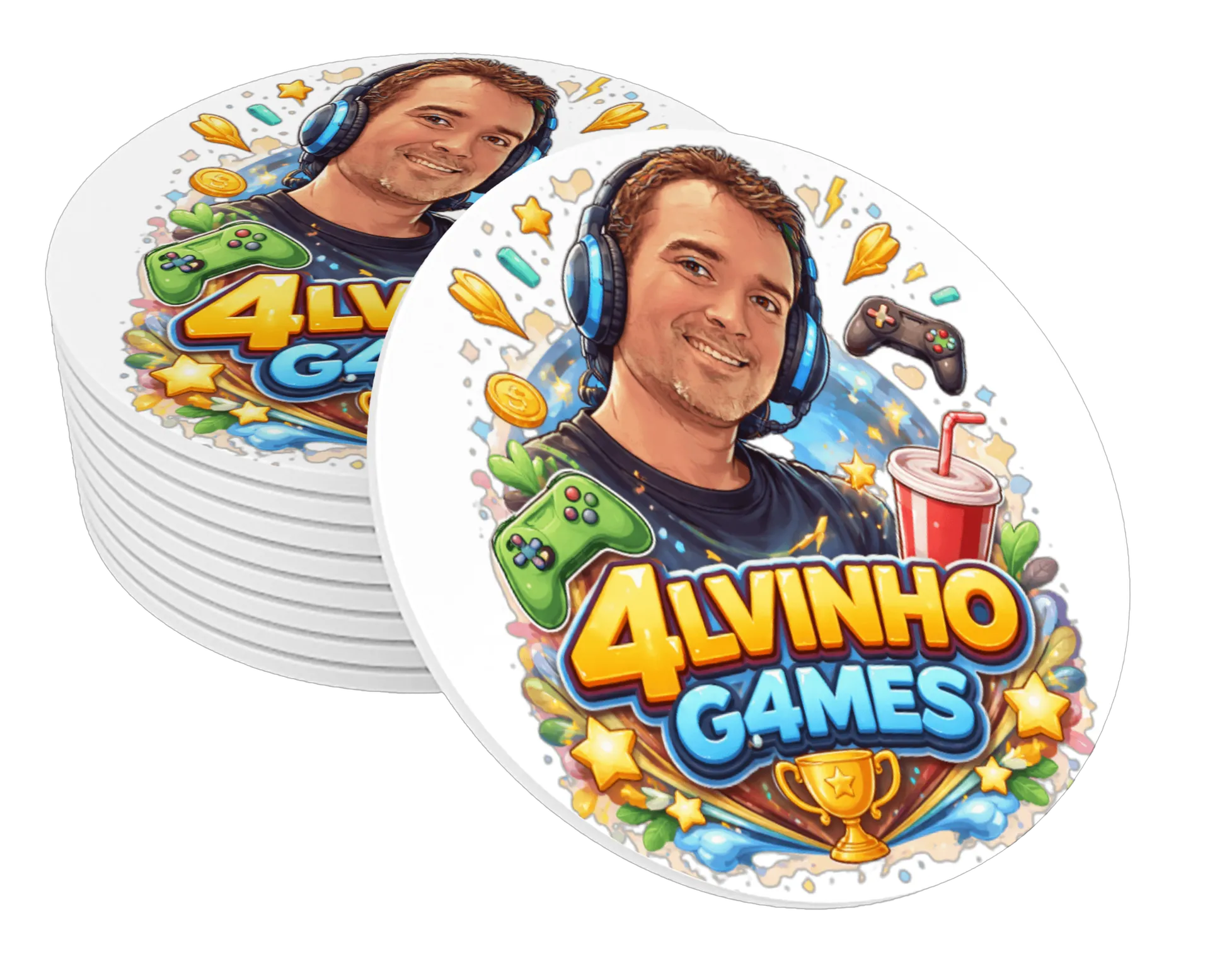 Porta-copos Alvinho Games 1 - Imagem 1