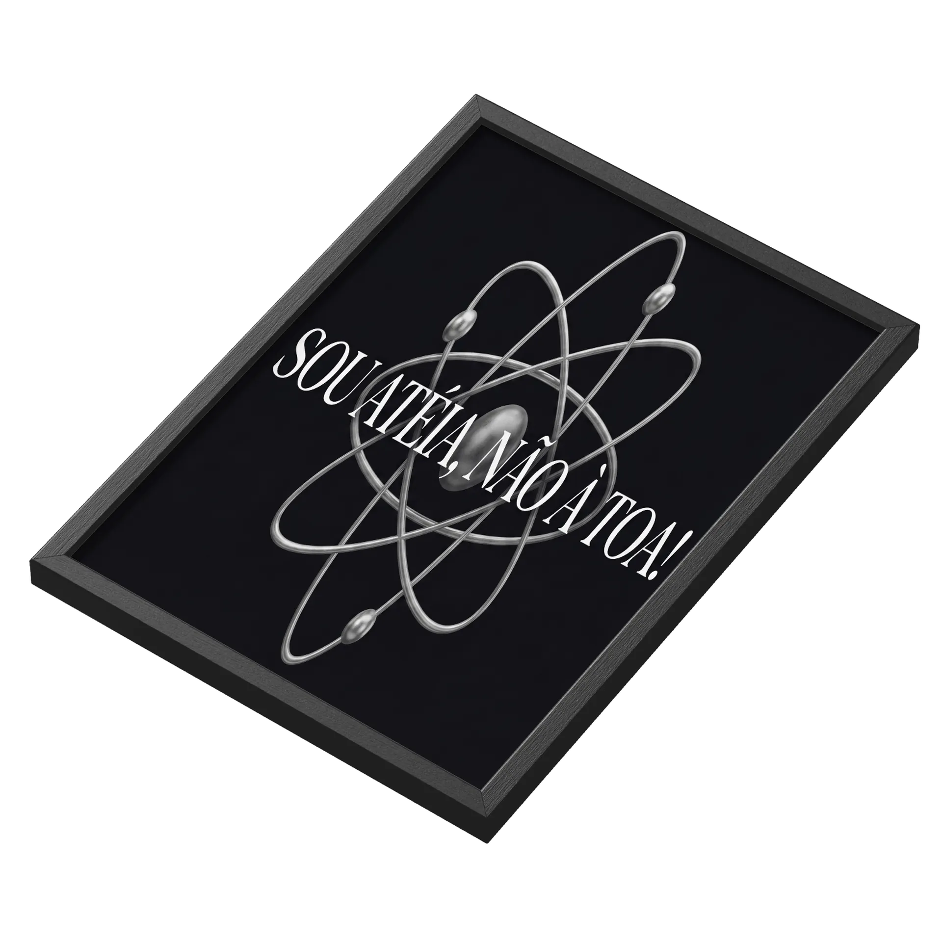 Quadro A3 personalizado sou atéia - Imagem 3