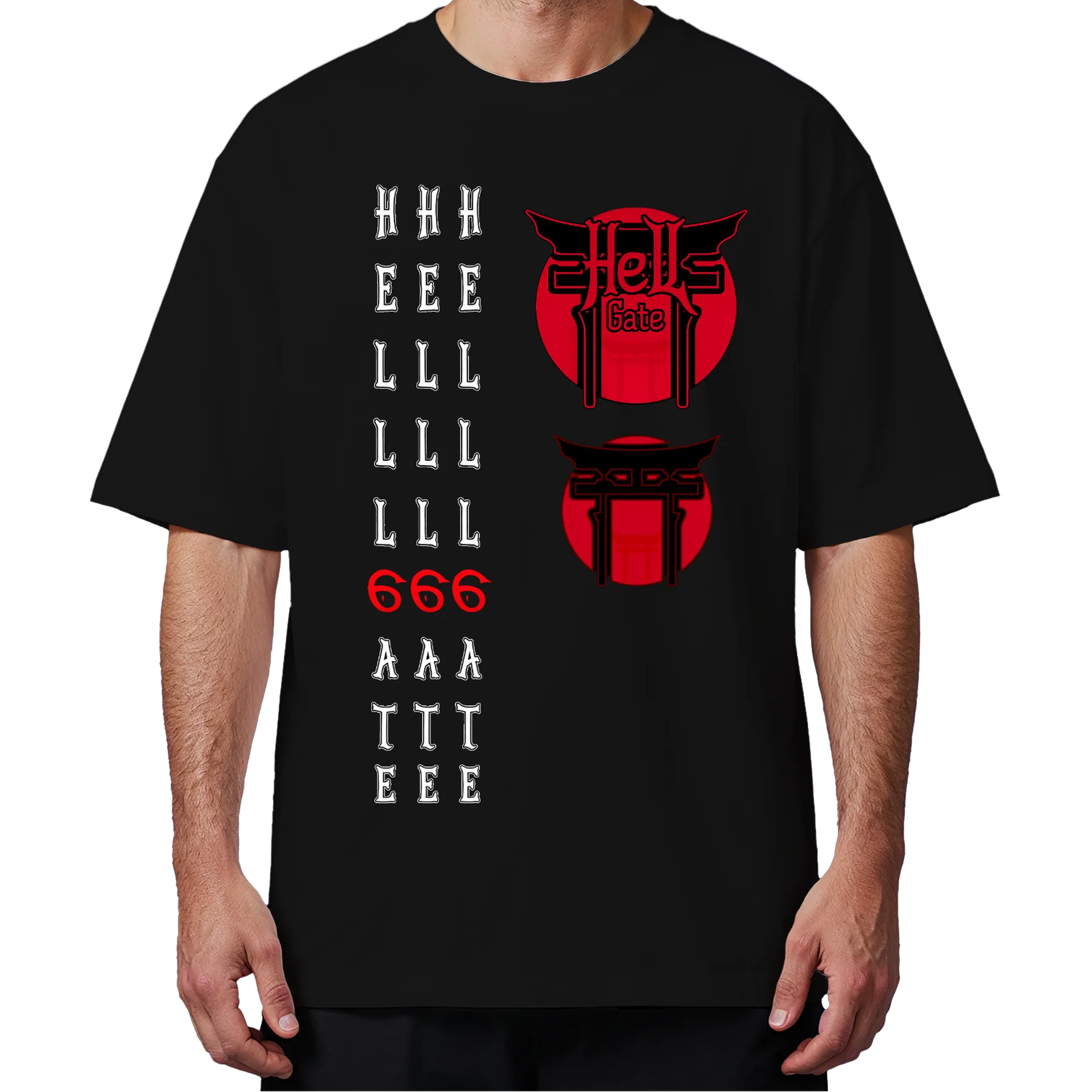 Camiseta Hell Gate 6x Oversized - Imagem 4