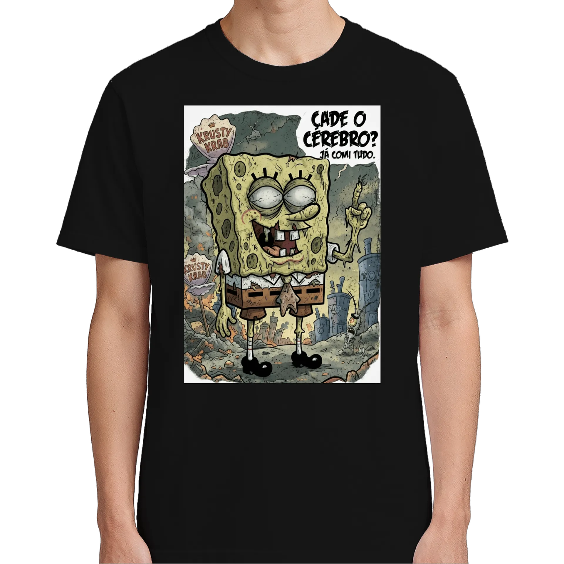Bob Zumbi - Camiseta Personalizada Preto 100% Algodão - Imagem 5