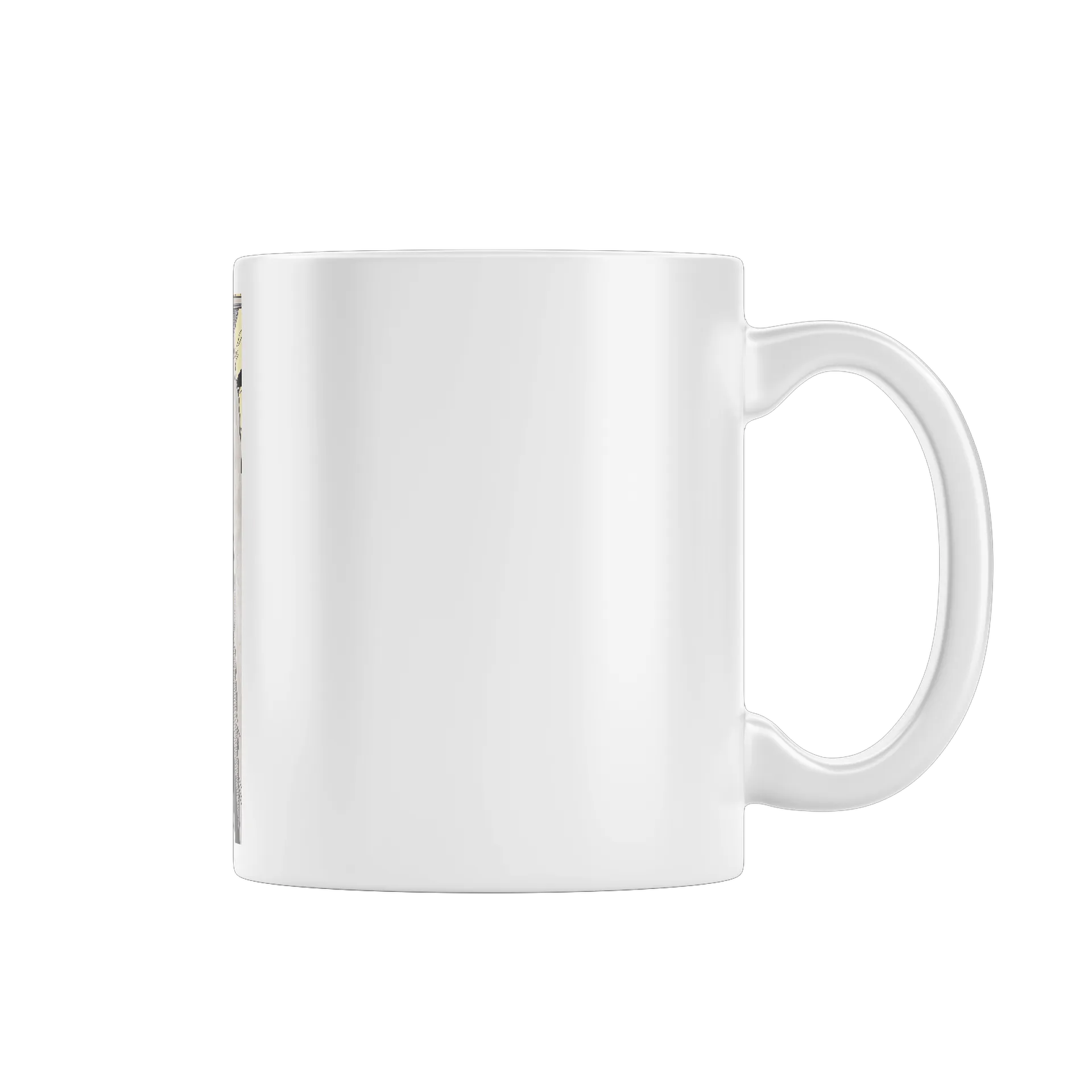 Caneca Ladrilho Preto Laranja Porta 325ml - Imagem 1