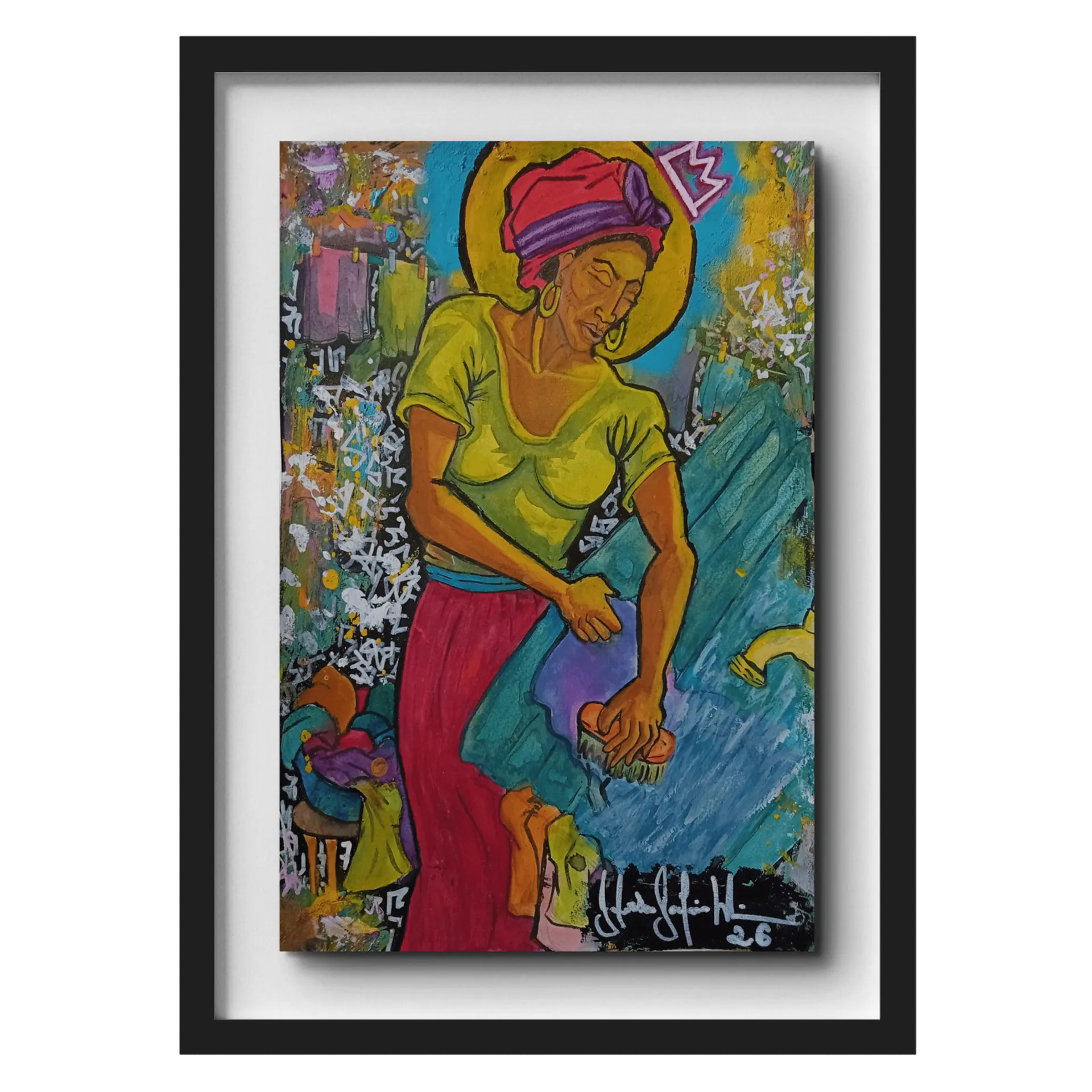 Quadro A3 A Coroa de Sabão Com Vidro - Imagem 1