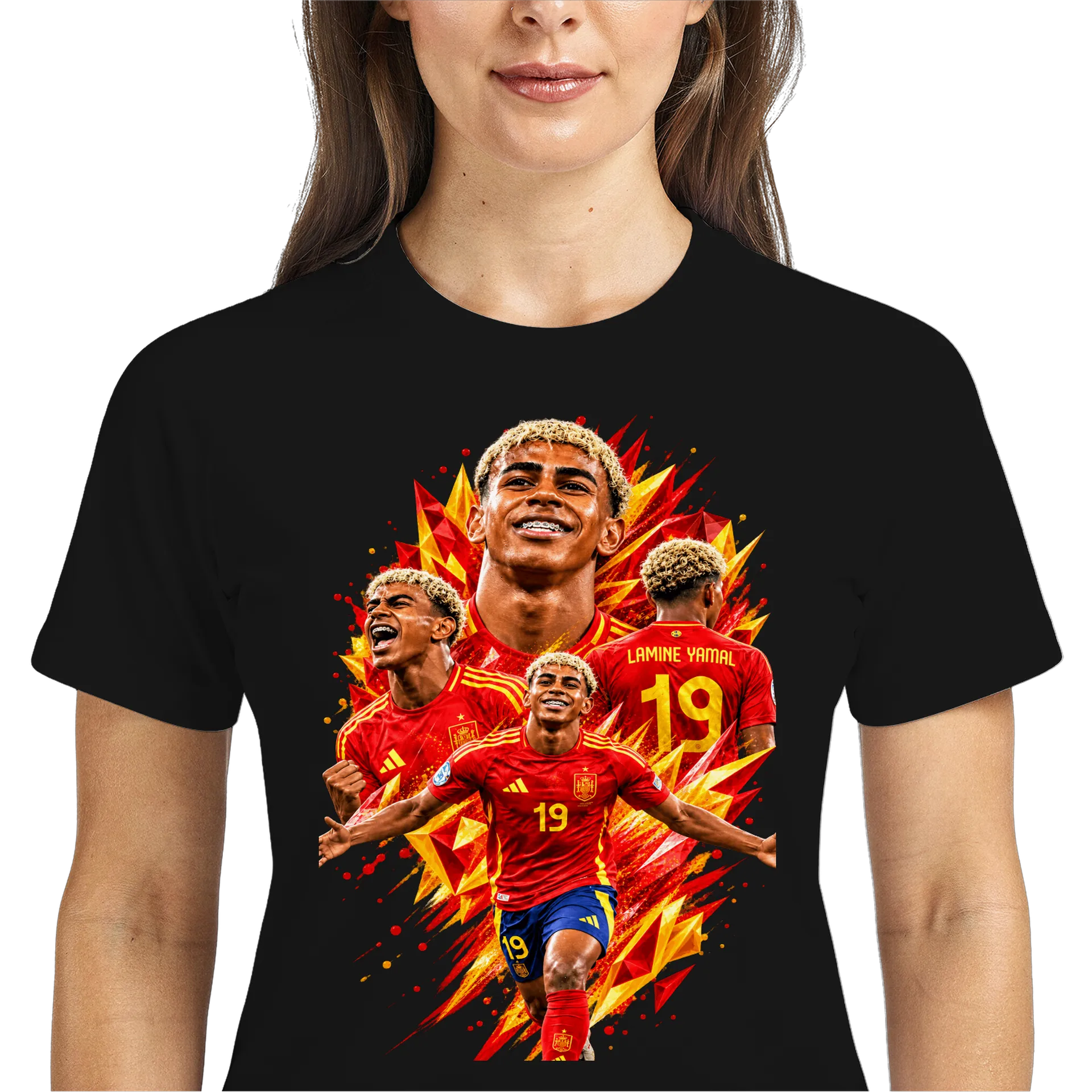 Camiseta Dry Fit Lamine Yamal Futebol Respirável 100% - Imagem 3