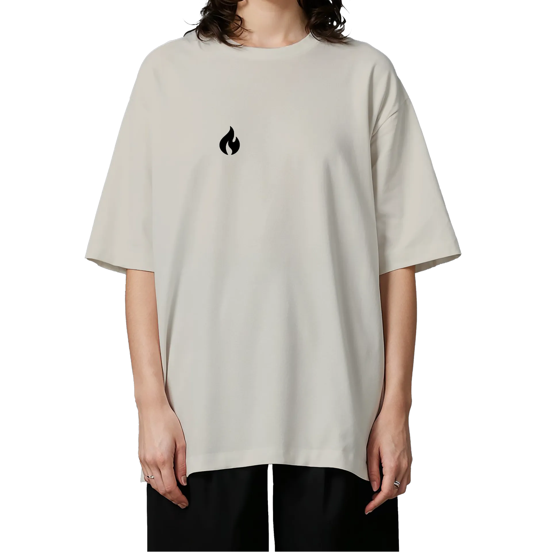 Camiseta Oversized Estampa Tipográfica Pânico em Deus - Imagem 3