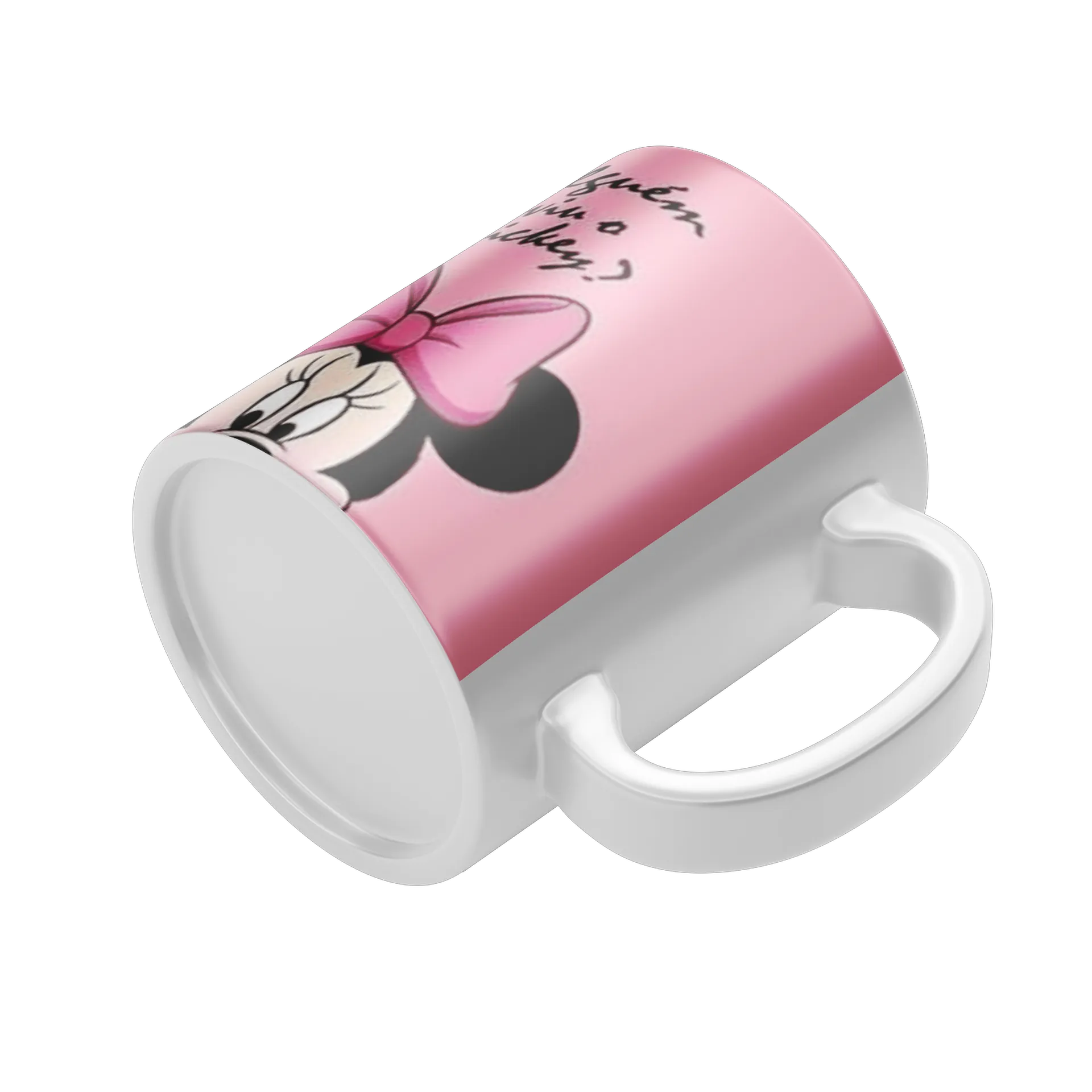 Caneca Porcelana Minnie Rosa 325ml - Imagem 4