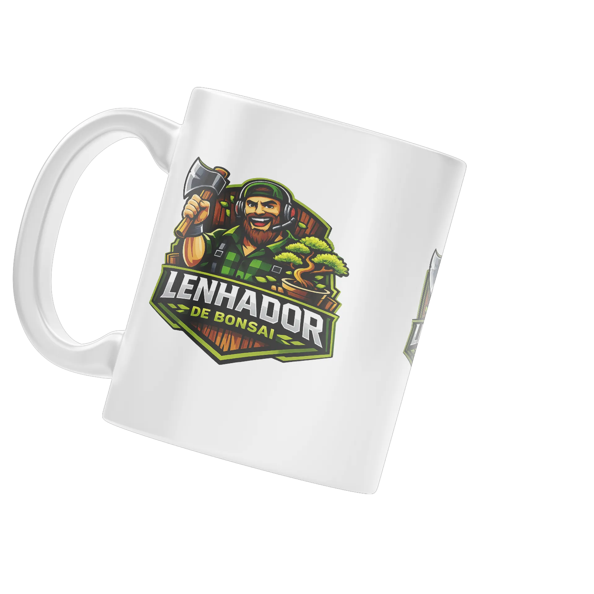 Caneca Porcelana Lenhador de Bonsai 325ml - Imagem 3