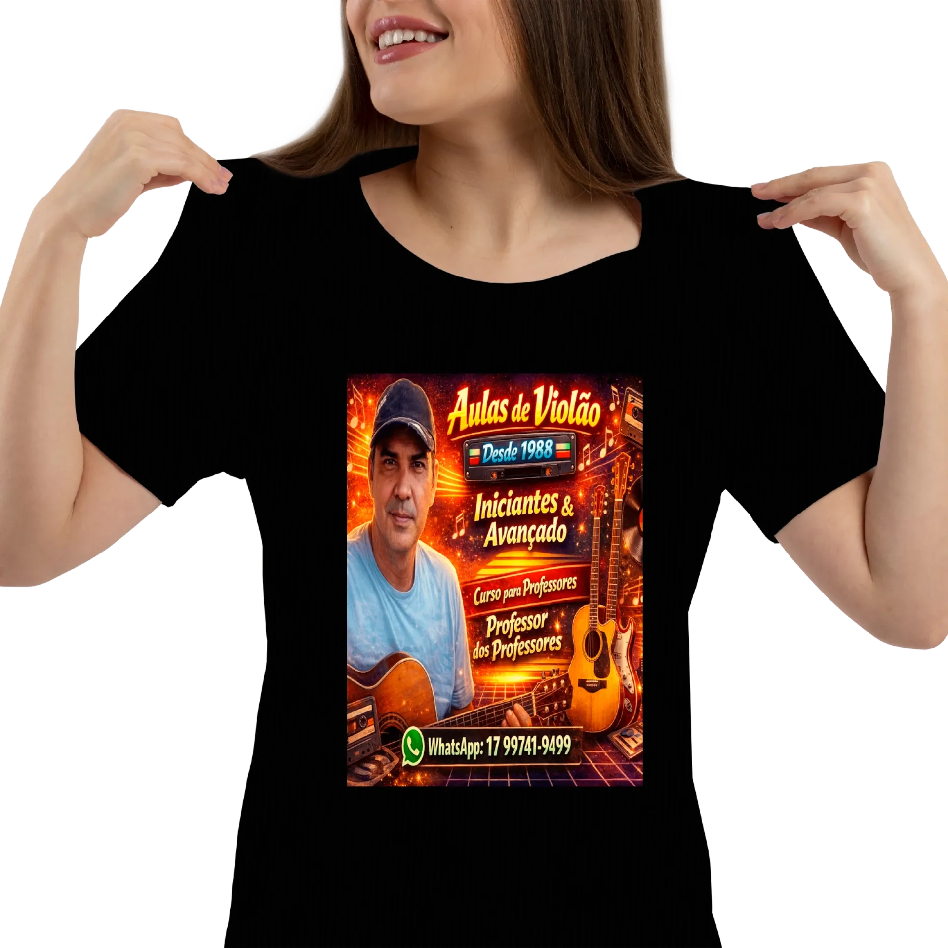 Camiseta Violão  de Fernando Carvalho 