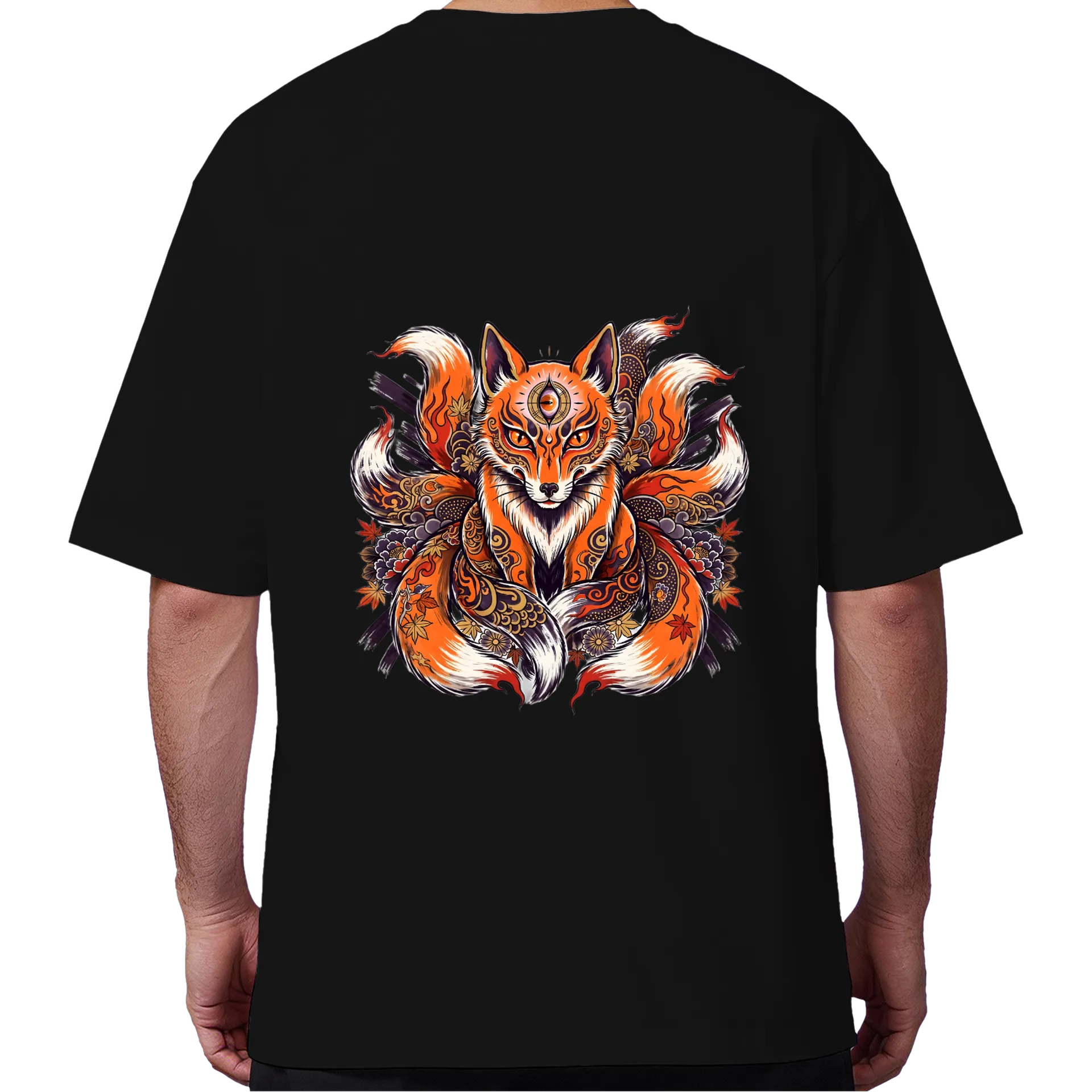 Camiseta Oversize KITSUNE 3 OLHOS - Imagem 6