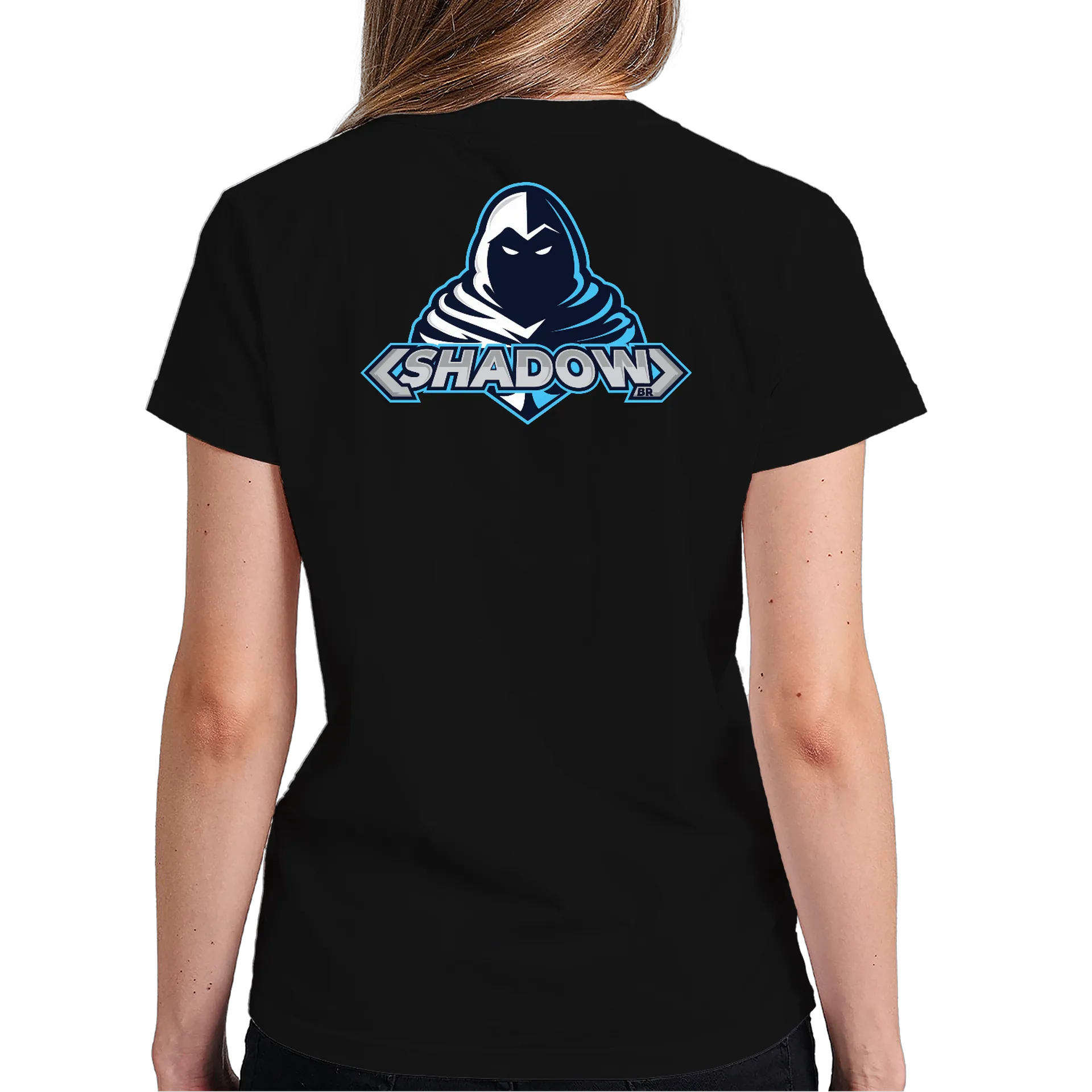 Camiseta Estampa ShadowBRx Preto 100% Algodão - Imagem 6
