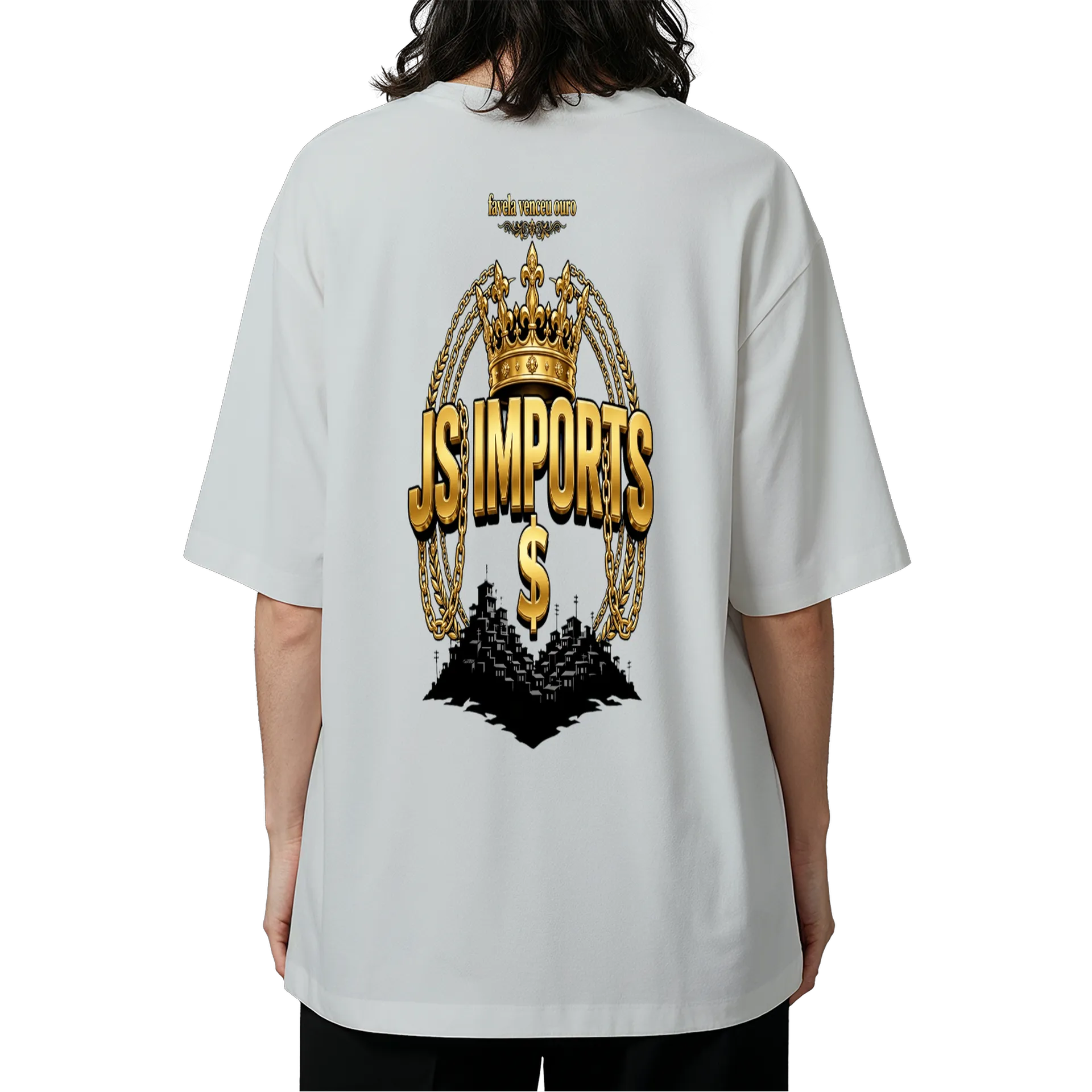 Camiseta Oversized de JS  — imagem 5 de 6