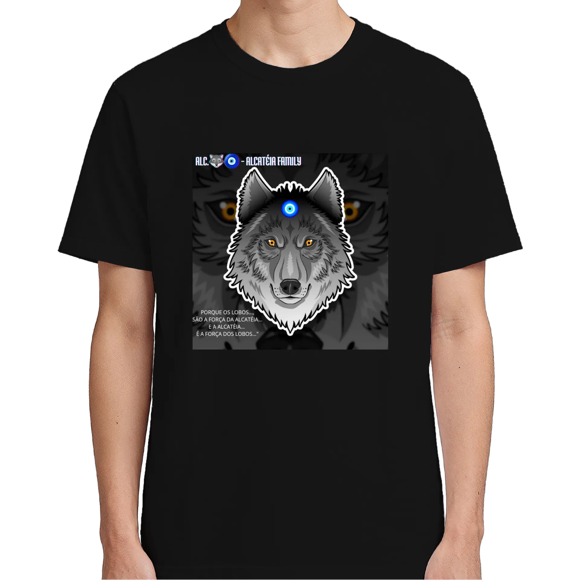 Camiseta Lobo Alcatéia 100% Algodão - Imagem 5