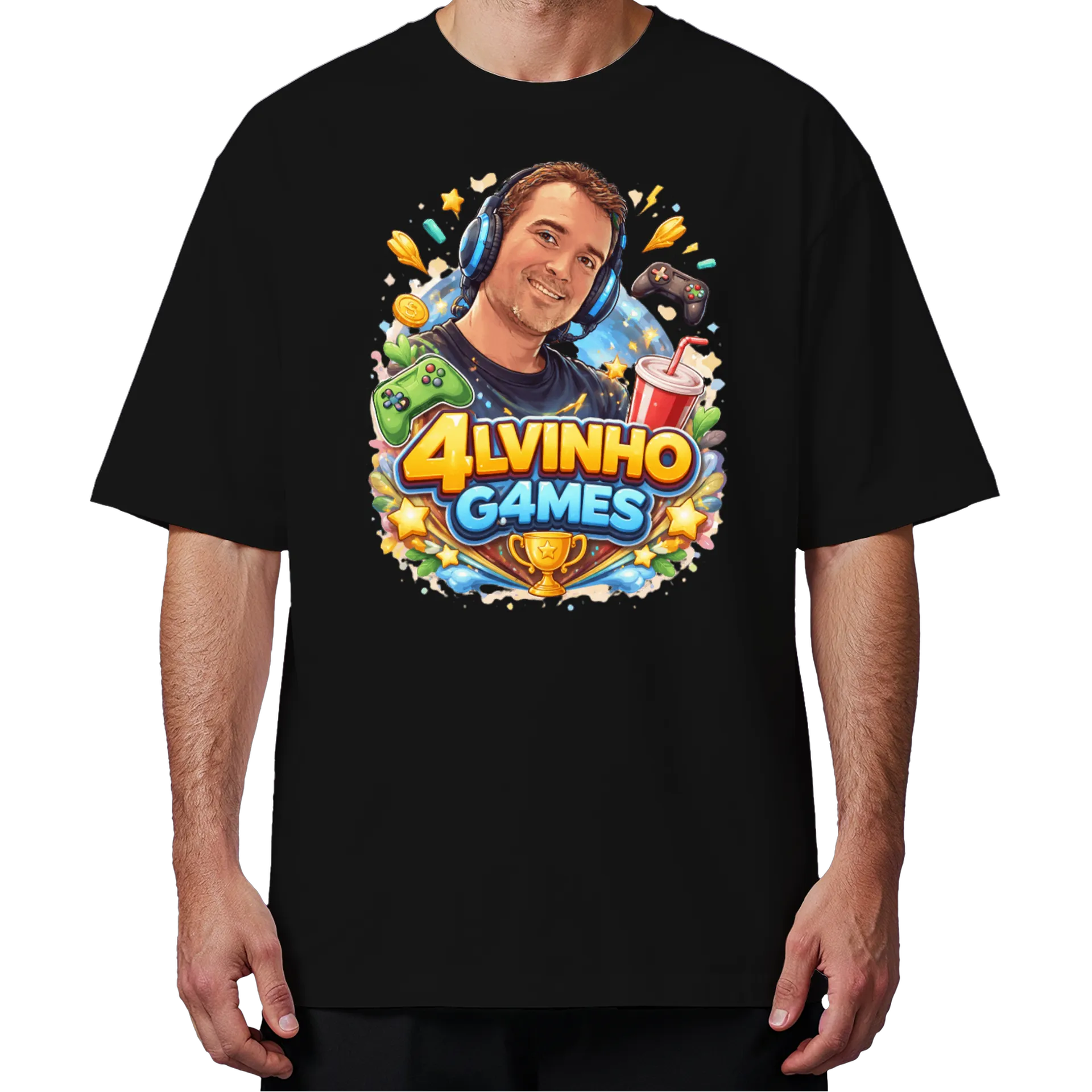 Camiseta Oversized Alvinho Games 3 - Imagem 4