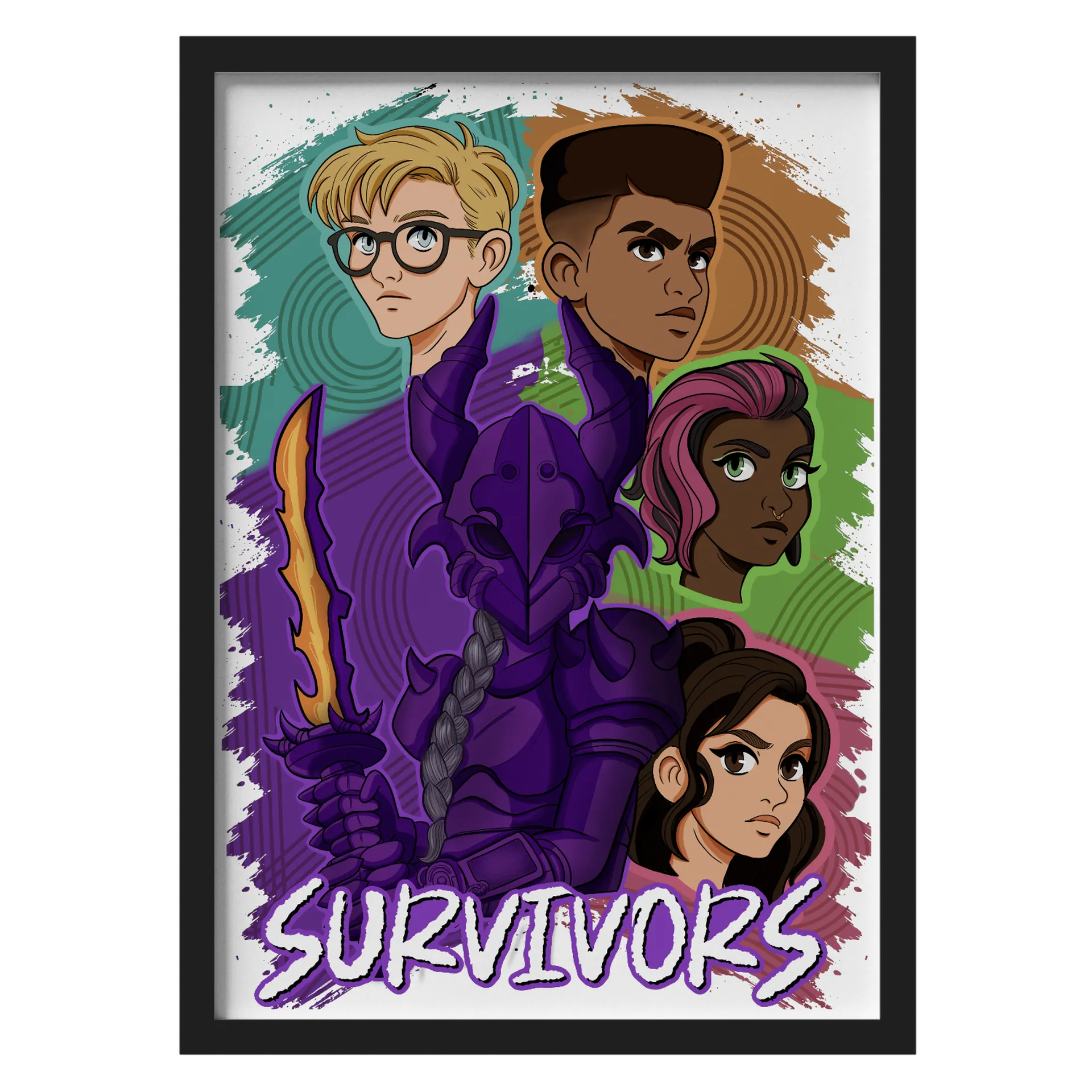Quadro A3 Grounded 2 Survivors de Capitão Schulz