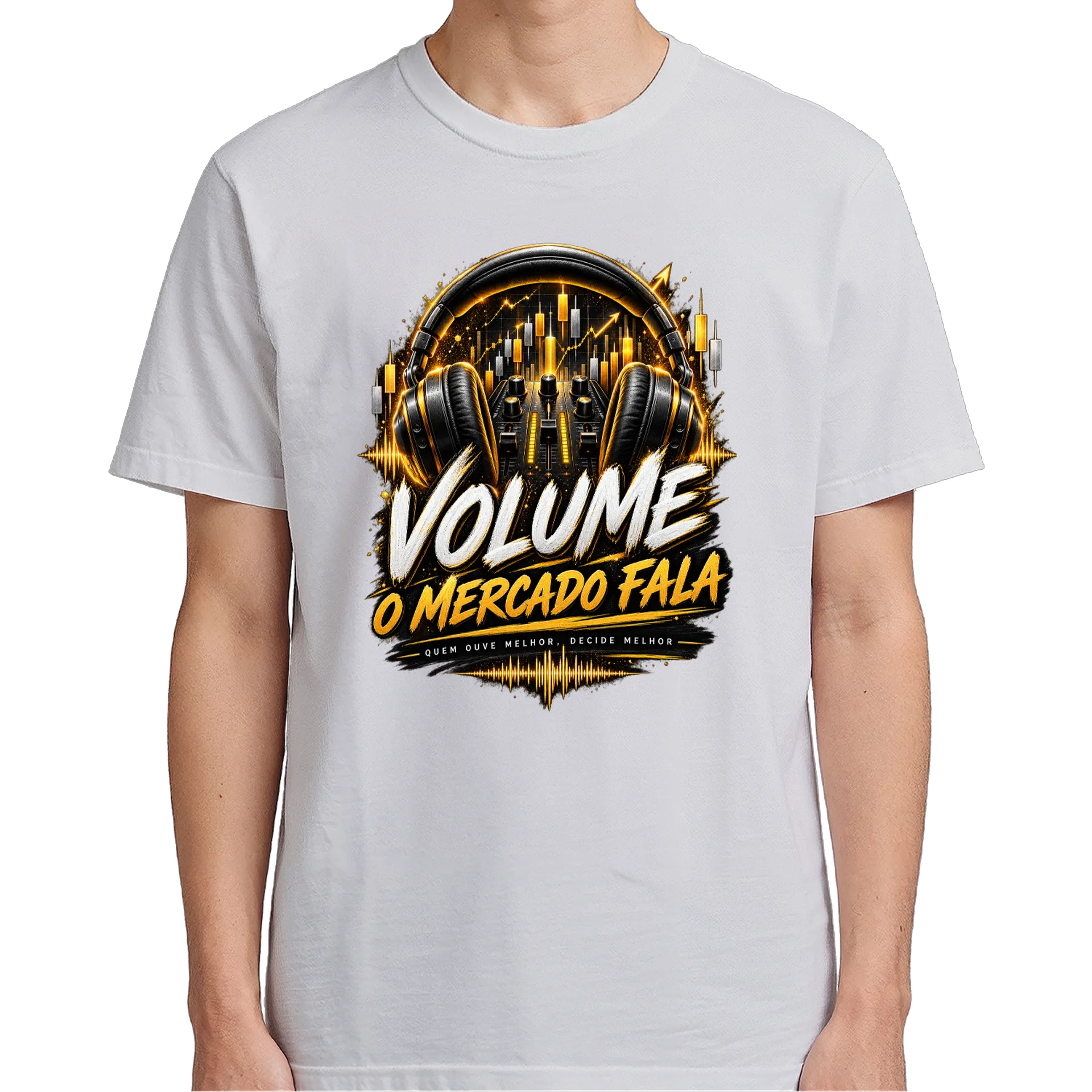 Camiseta Volume O Mercado Fala 100% Algodão - Imagem 5