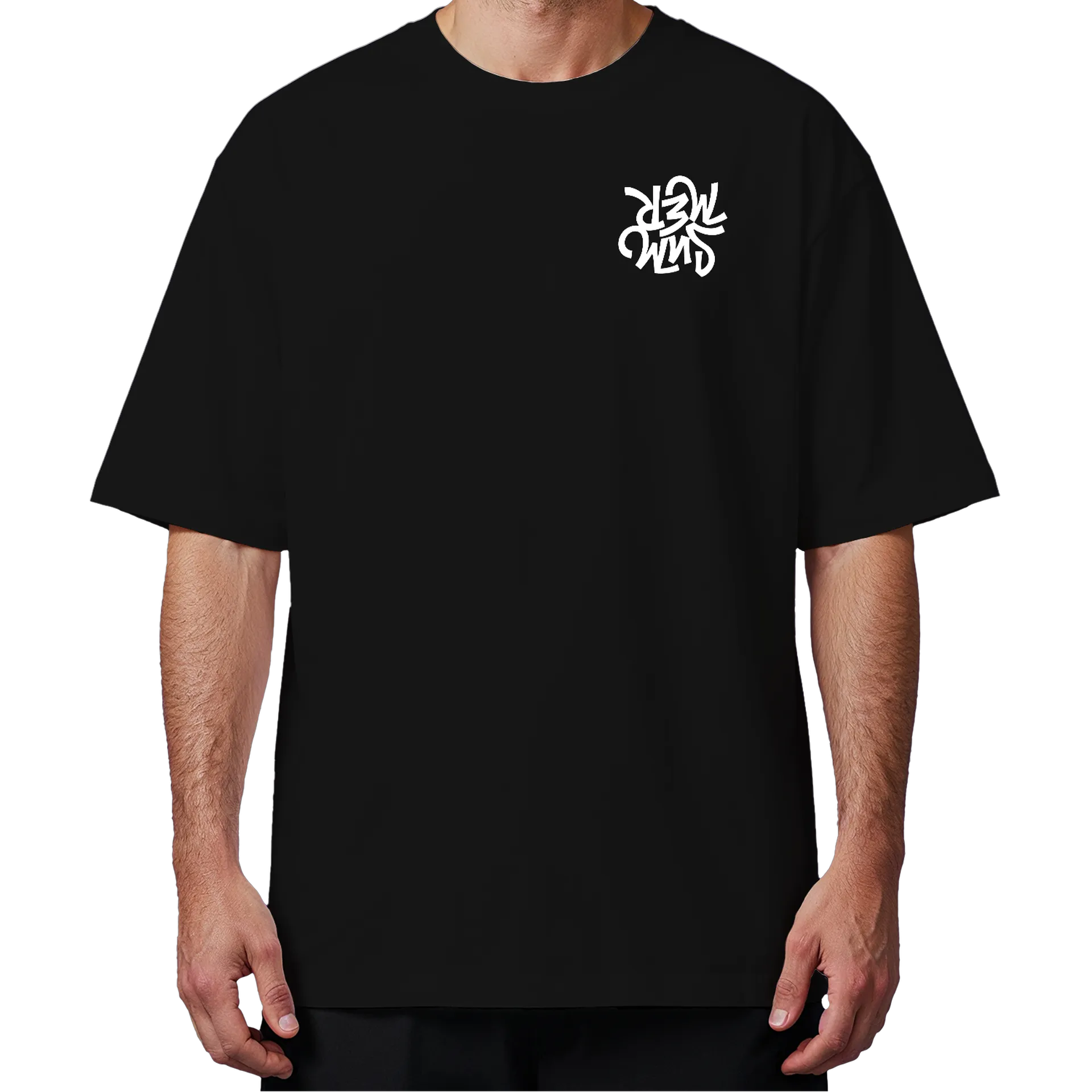 Camiseta Oversized Artista Graffiti Amarelo 100% Algodão - Imagem 4