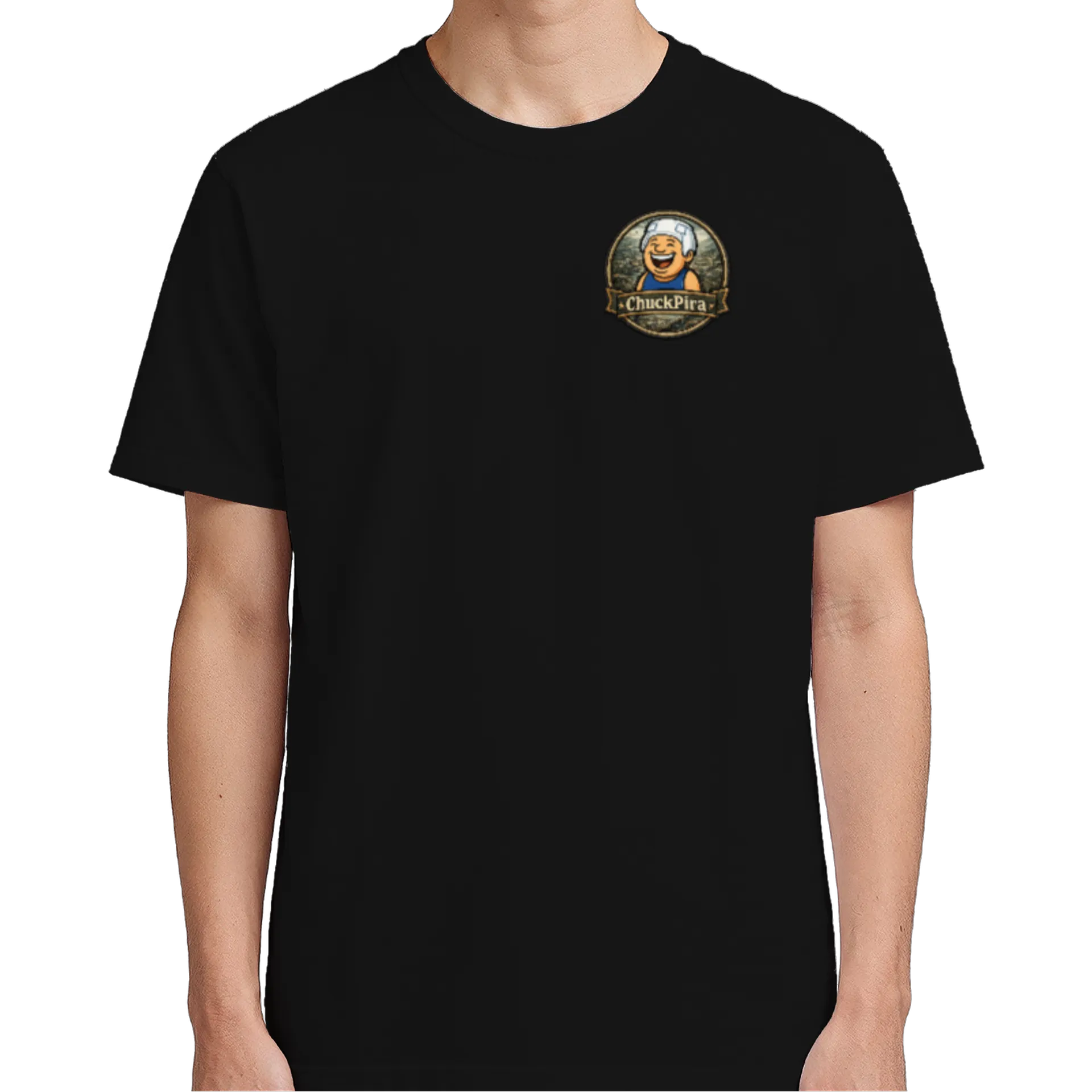 Camiseta Personalizada chuckpira 100% Algodão Preto - Imagem 5
