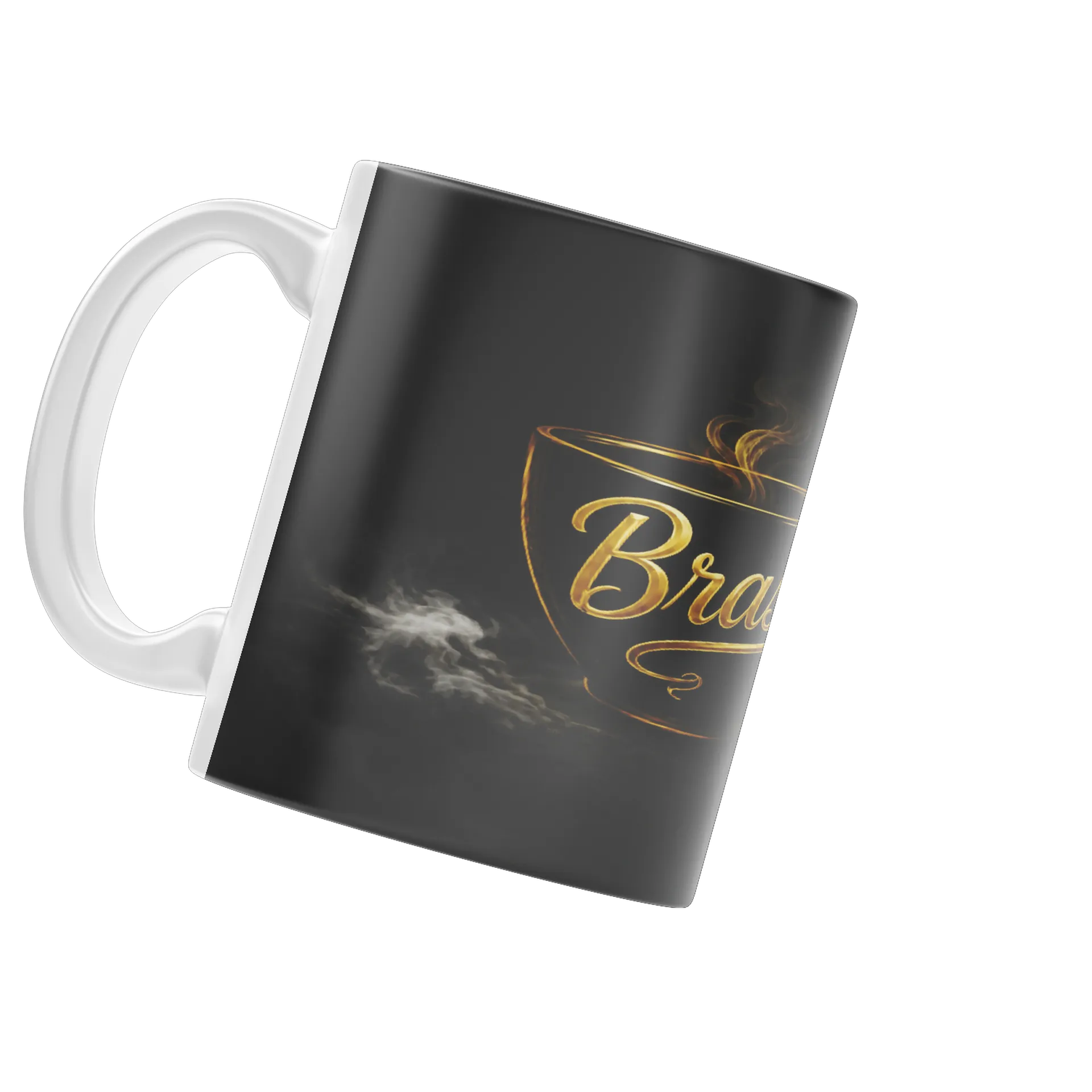 Caneca Porcelana Brasil Ouro Trançado 325ml - Imagem 4