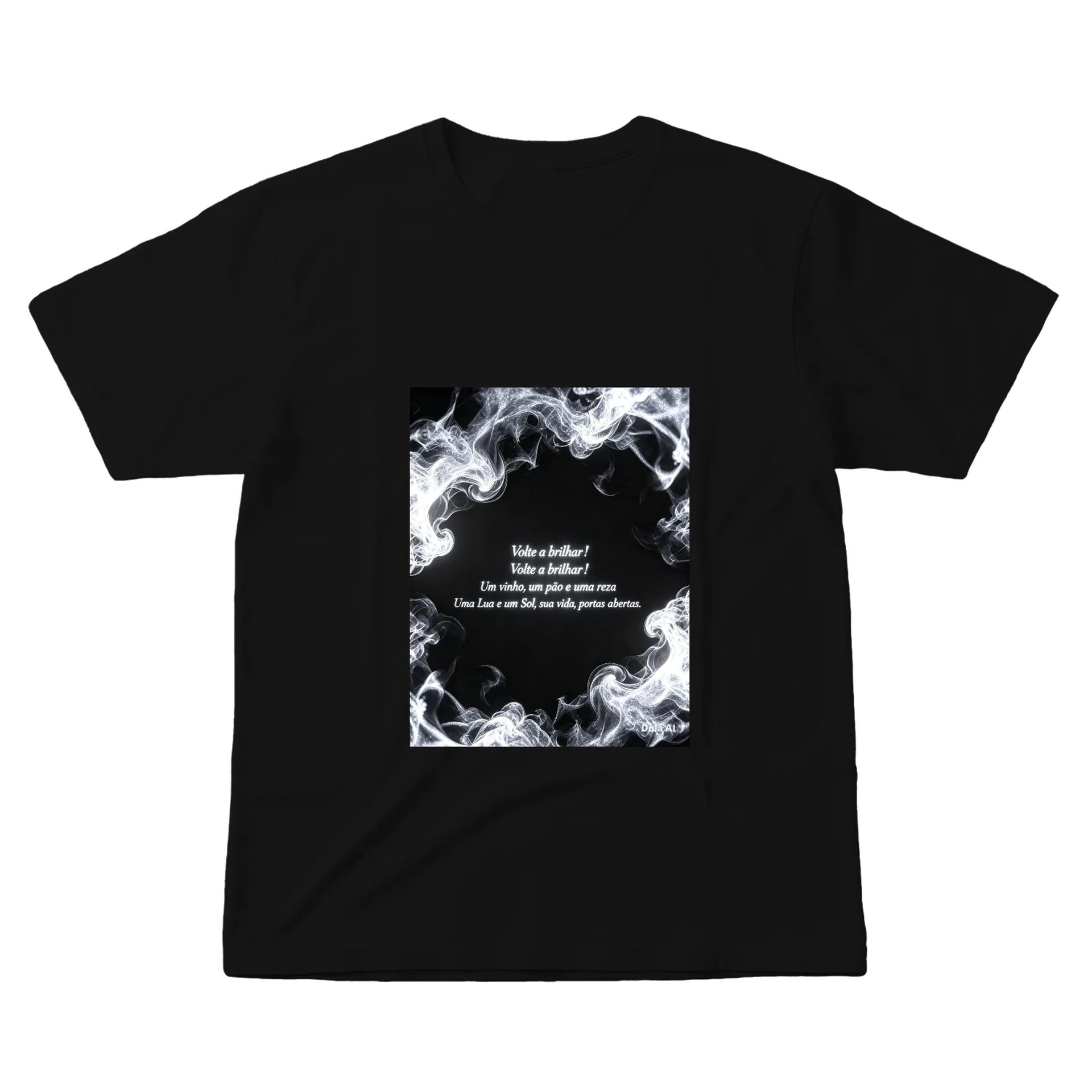 Camiseta Texto Religioso Volta a Brilhar 100% Algodão - Imagem 1